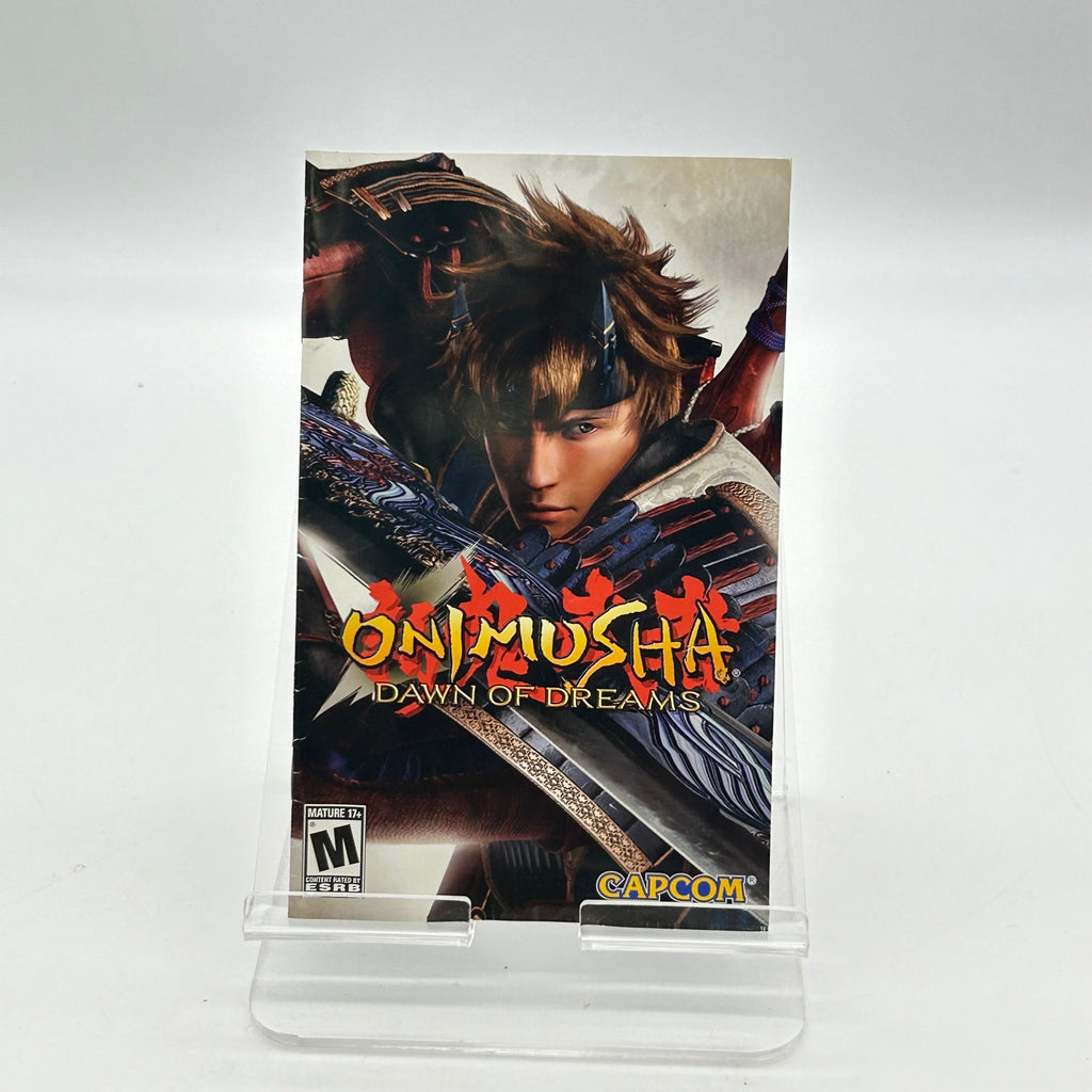 Onimusha: Dawn of Dreams PlayStation 2 PS2 - Disc Case Manual Inserts