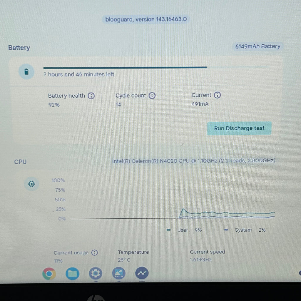 HP 14a-ca0030wm 14" Intel Celeron 4GB RAM 2GB SSD w/ Charger