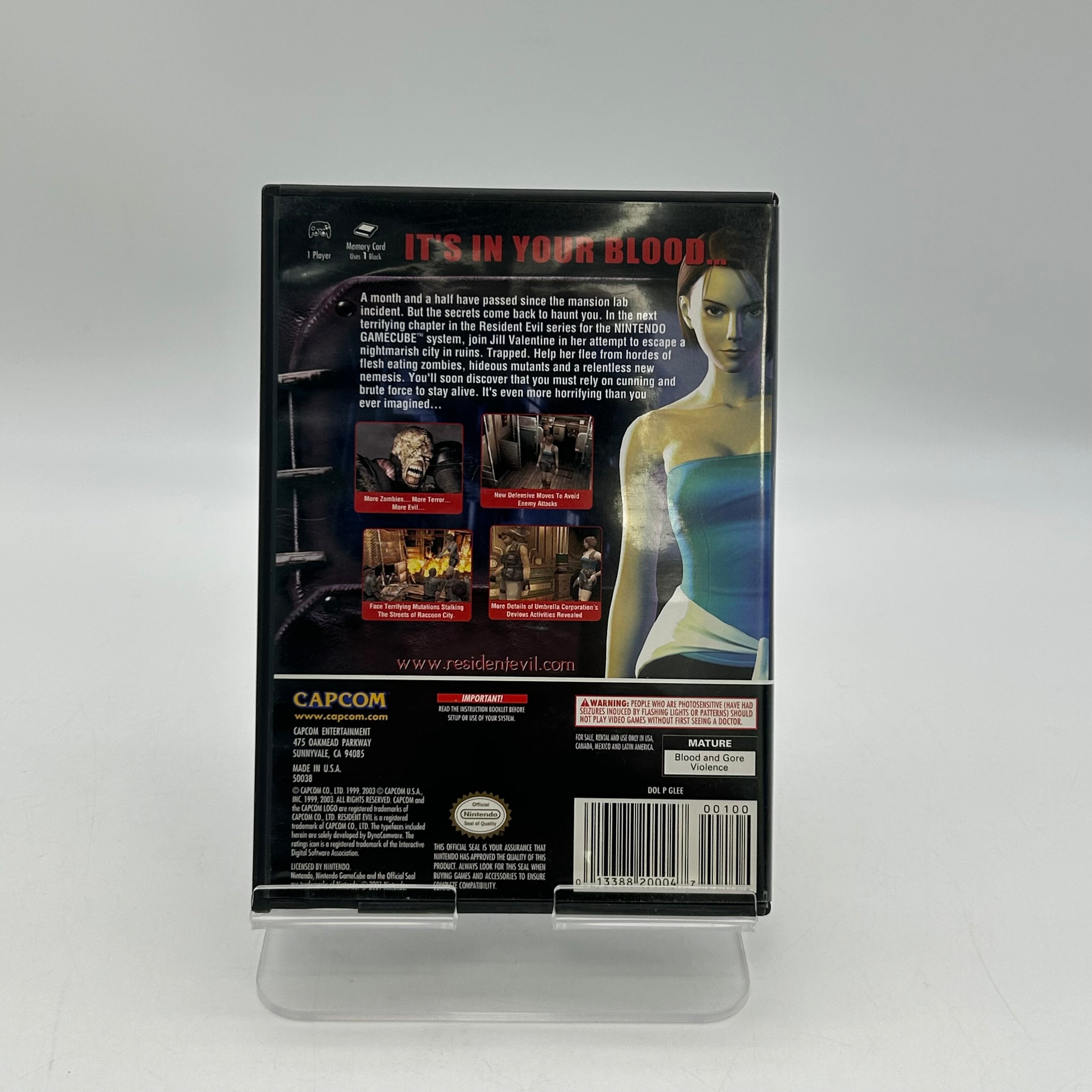 Resident Evil 3: Nemesis Nintendo GameCube w/ Manual & Case