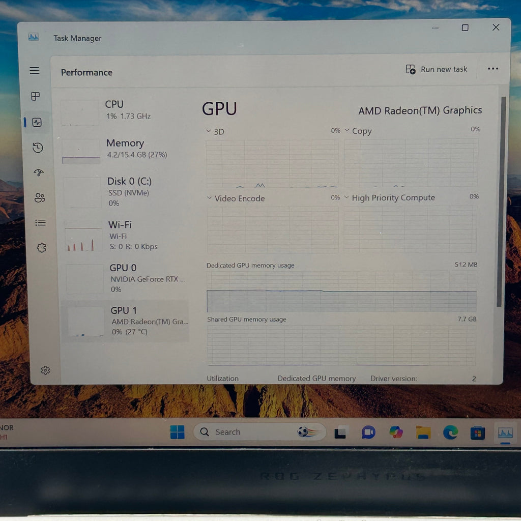 Asus ROG Zephyrus G14 GA401 14" Ryzen 9 4900HS 16GB RAM 1TB SSD GeForce RTX 2060
