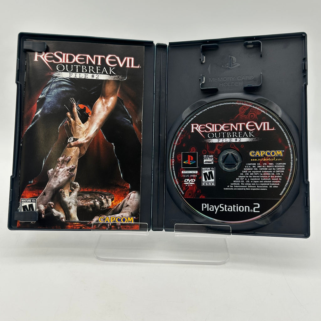 Resident Evil Outbreak File 2 PlayStation 2 w/ Manual & Case