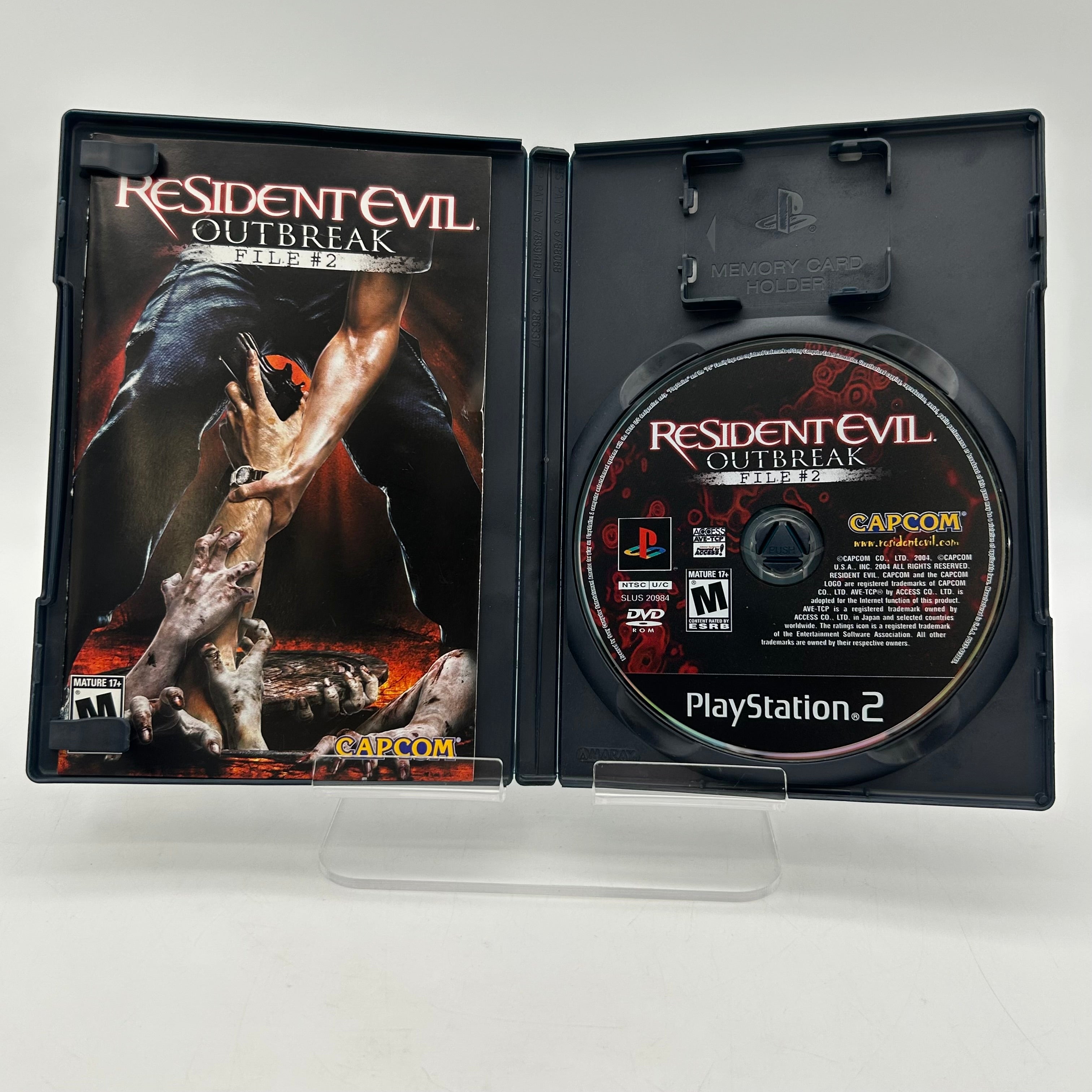 Resident Evil Outbreak File 2 PlayStation 2 w/ Manual & Case