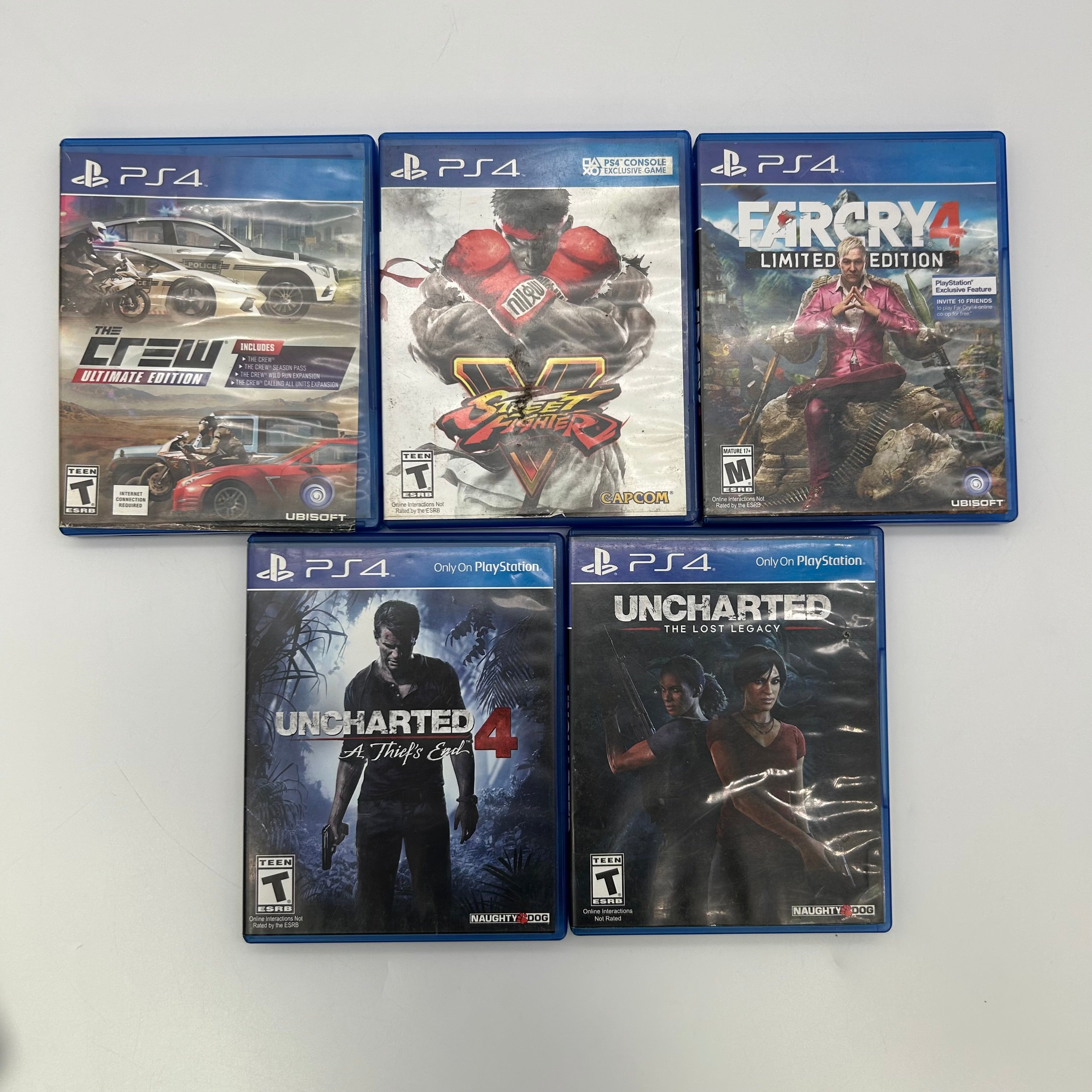 Sony PS4 Slim 500GB Bundle CUH-2015A - Working Console / 5 Games / Dock & 2 Controllers (Stick Drift)