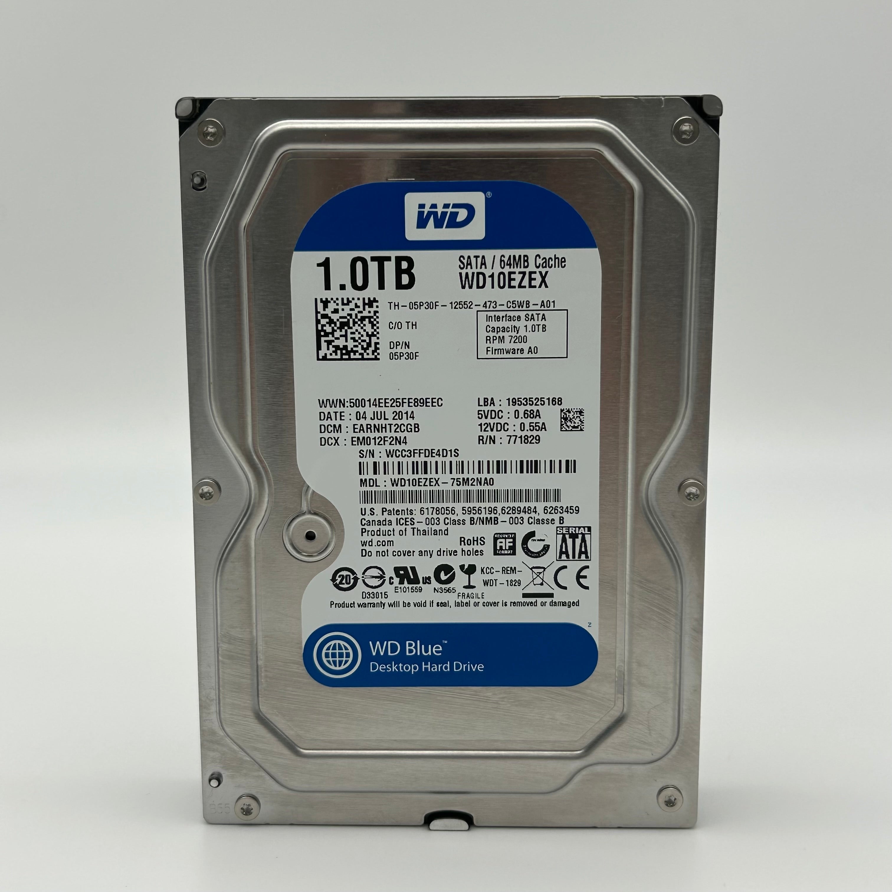 Western Digital WD10EZEX 1TB SATA 3.5 - Used