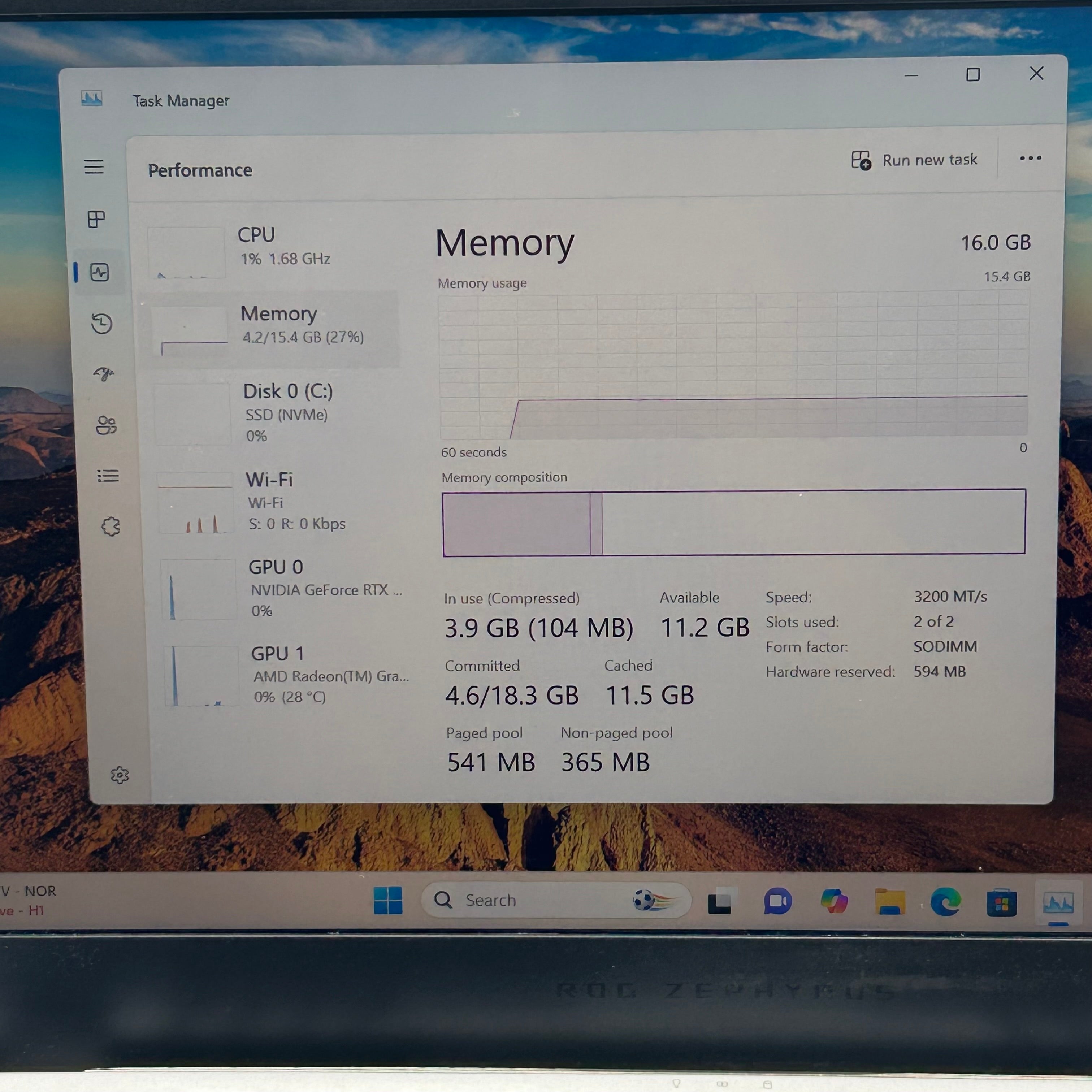 Asus ROG Zephyrus G14 GA401 14" Ryzen 9 4900HS 16GB RAM 1TB SSD GeForce RTX 2060