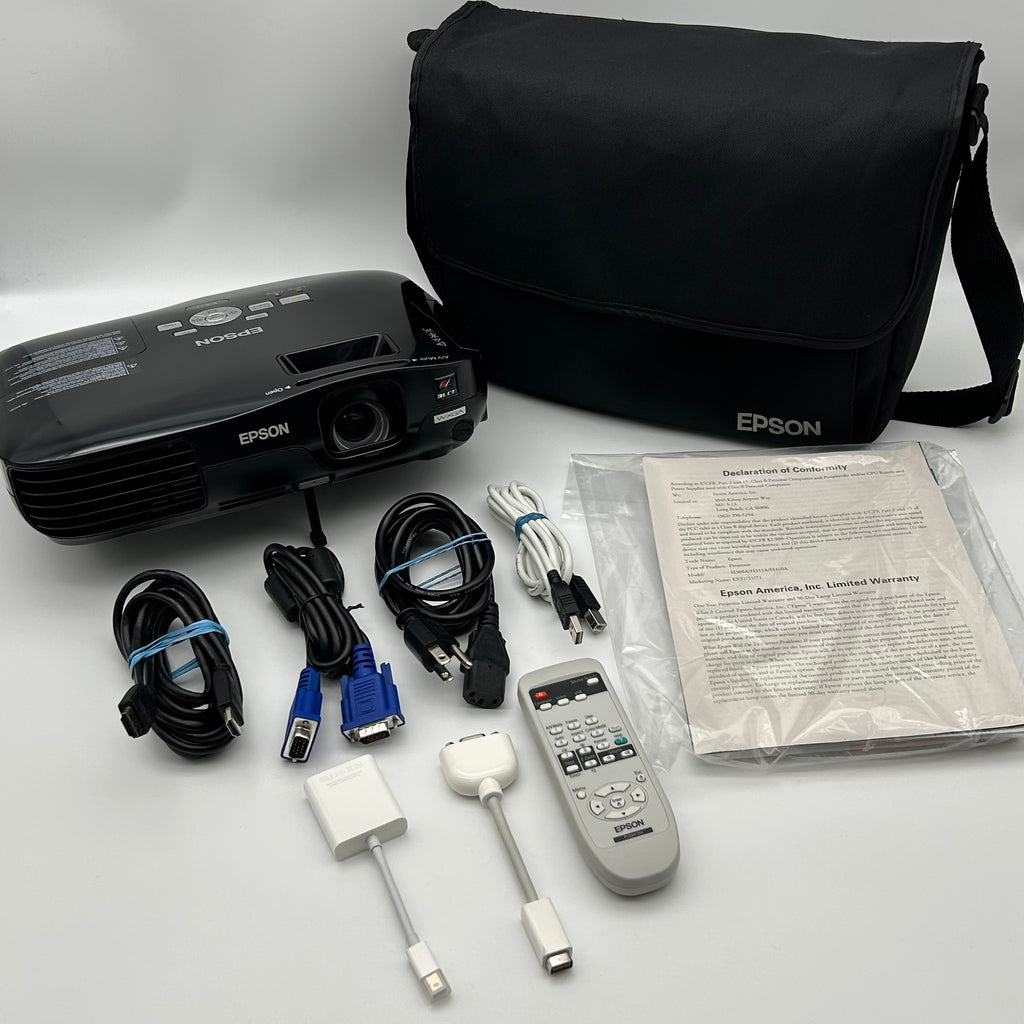 EPSON H310a Black Lumen LCD Projector – Tested