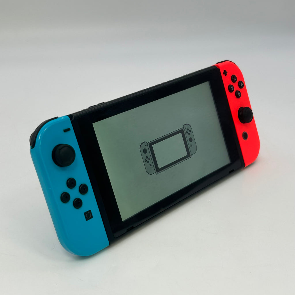 Nintendo Switch HAC-001 - Neon Red/Neon Blue 32GB Handheld Black Console Set
