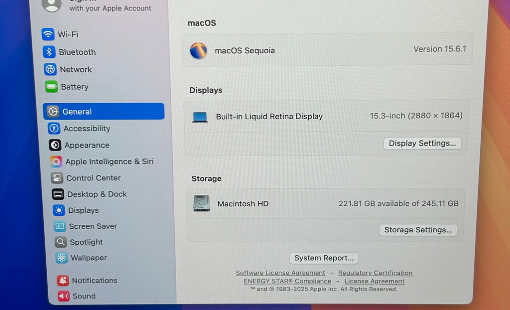 Apple MacBook Air 15" M2 10C GPU 3.5GHz 8GB RAM 256GB SSD A2941 89% BH