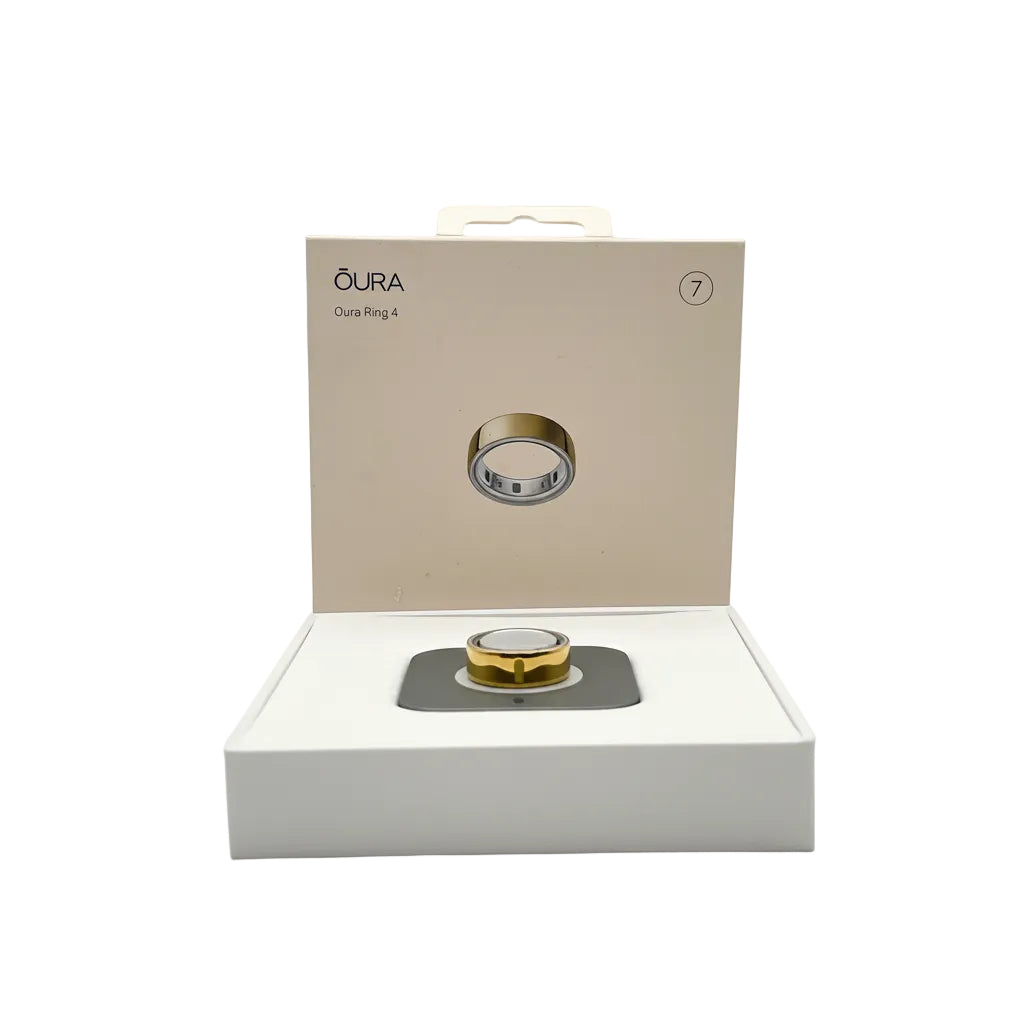 Oura Ring 4 - Size 7 (Gold) w/ Charging Base & Box