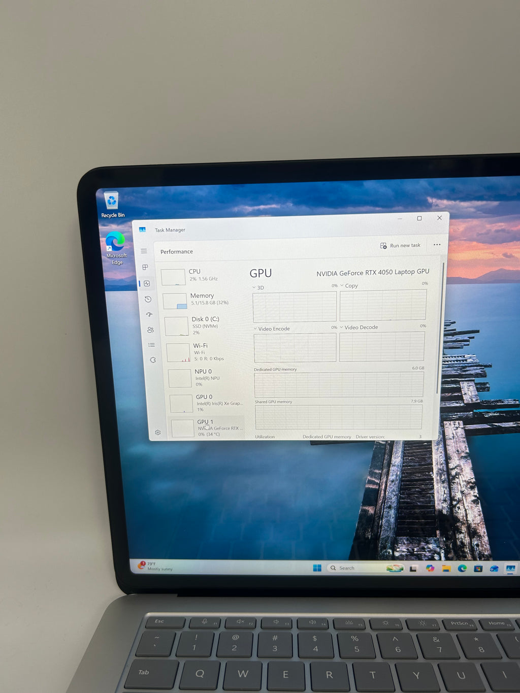 Microsoft Surface Laptop Studio 2 14" Core i7 16GB 512GB RTX 4050 Silver