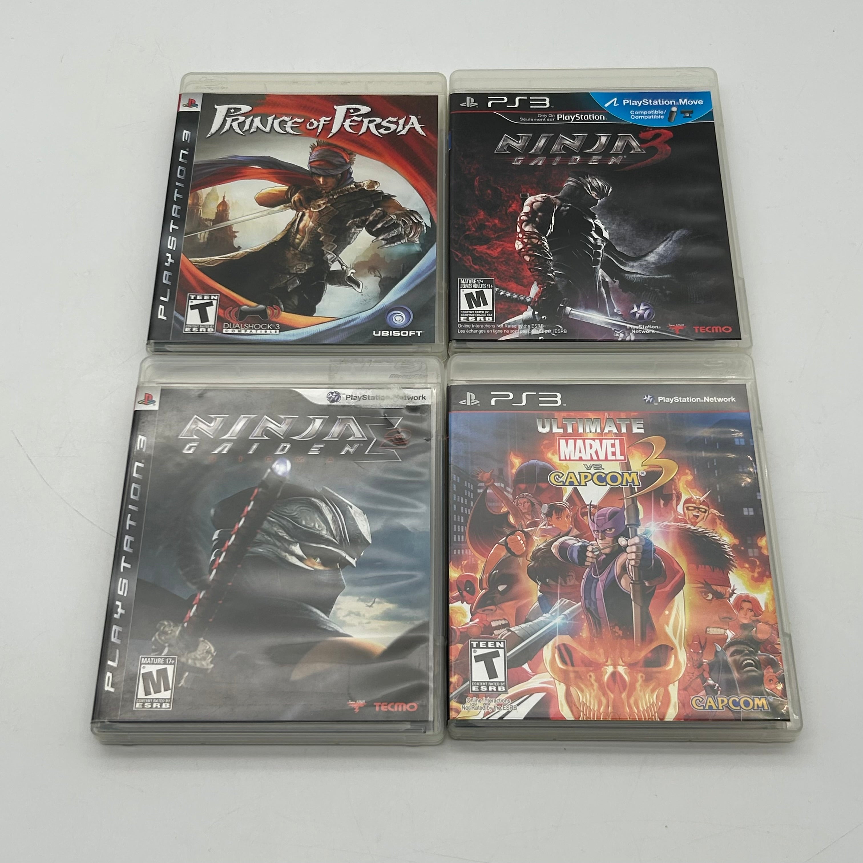 Sony PlayStation 3 Backward Compatible (CECHA01) 500GB Bundle:2 Controllers & 4 Games