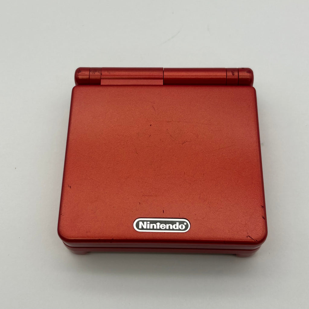 Nintendo Game Boy Advance SP (AGS-001) w/ Charger and 4 games - Tested