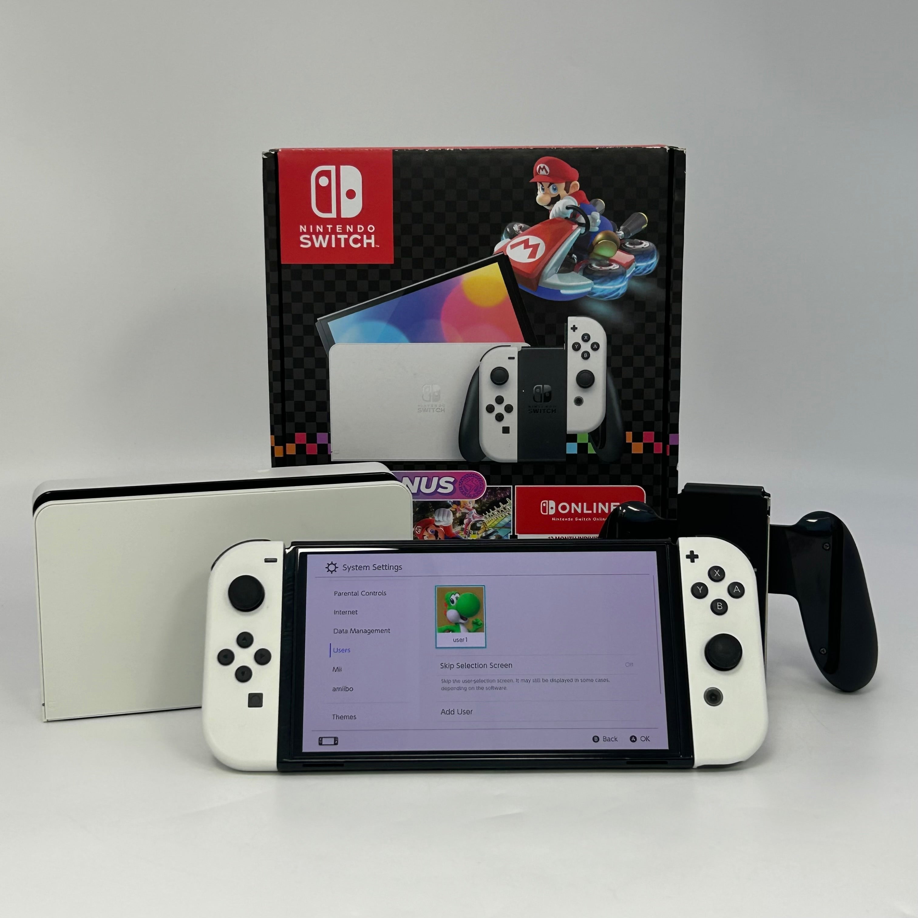 Nintendo Switch OLED 64GB Model w/ White Joy-Con System Console | Open-Box