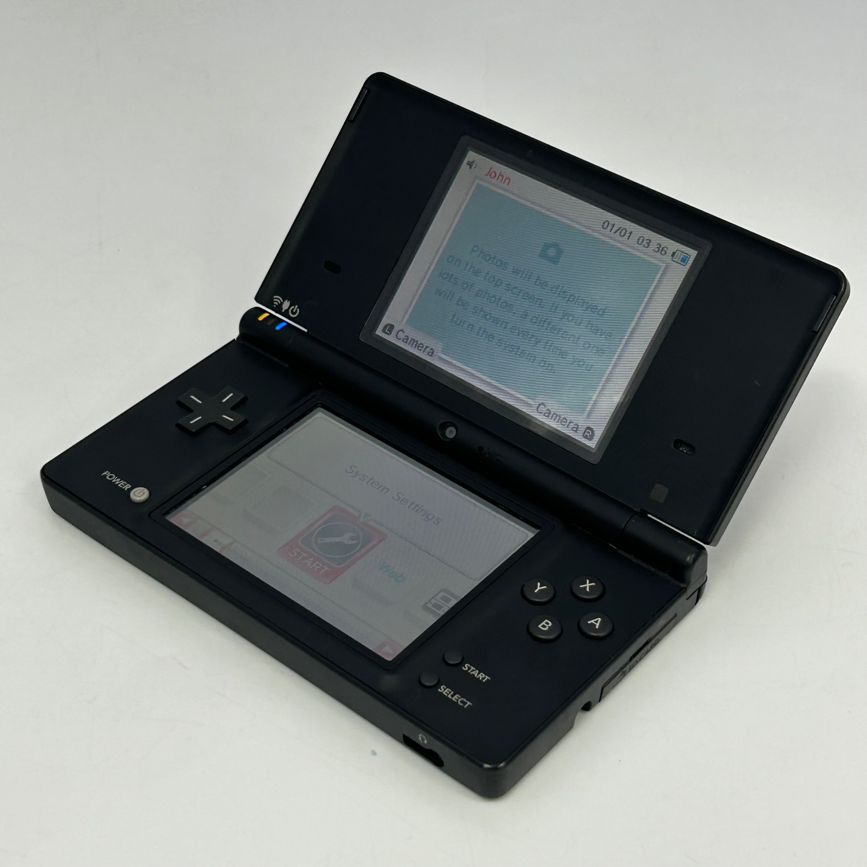 NINTENDO DSi BLACK TWL-001 HANDHELD CONSOLE ONLY ~ TESTED & WORKING