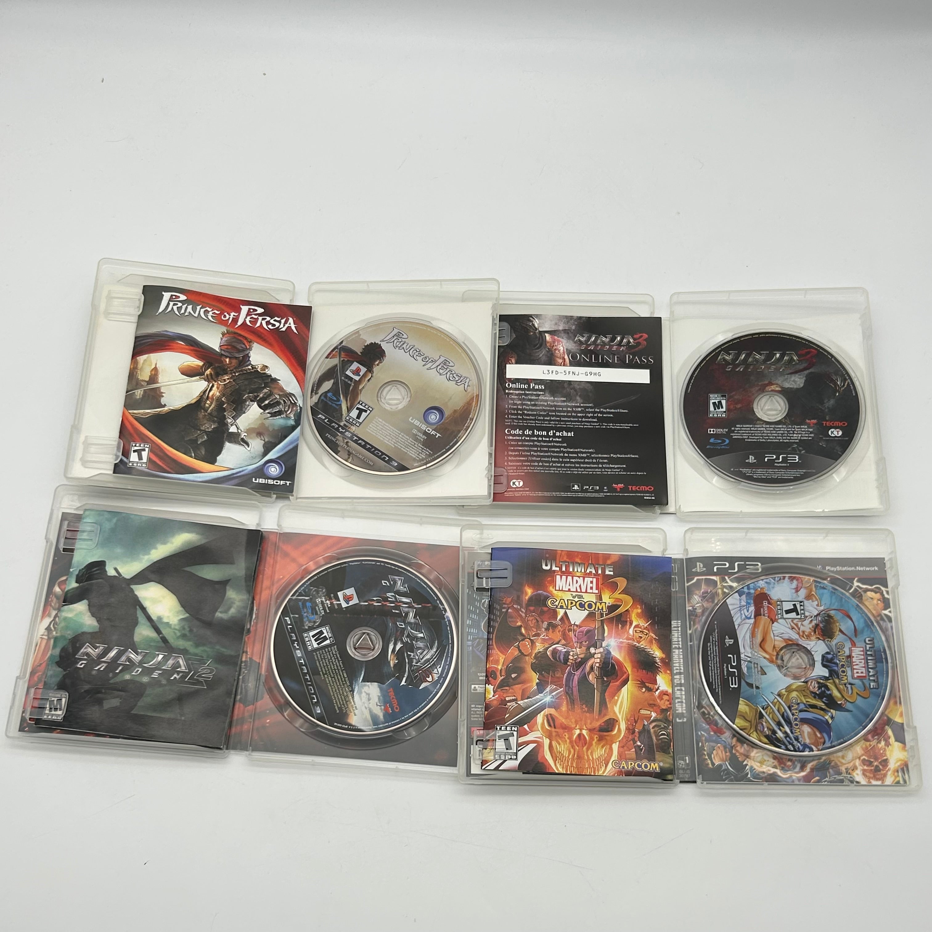 Sony PlayStation 3 Backward Compatible (CECHA01) 500GB Bundle:2 Controllers & 4 Games