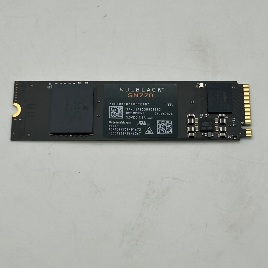 Western Digital WD 2280mm BLACK SN770 1TB M.2 NVMe Gen 4.0 x 4 SSD WDS100T3XQE