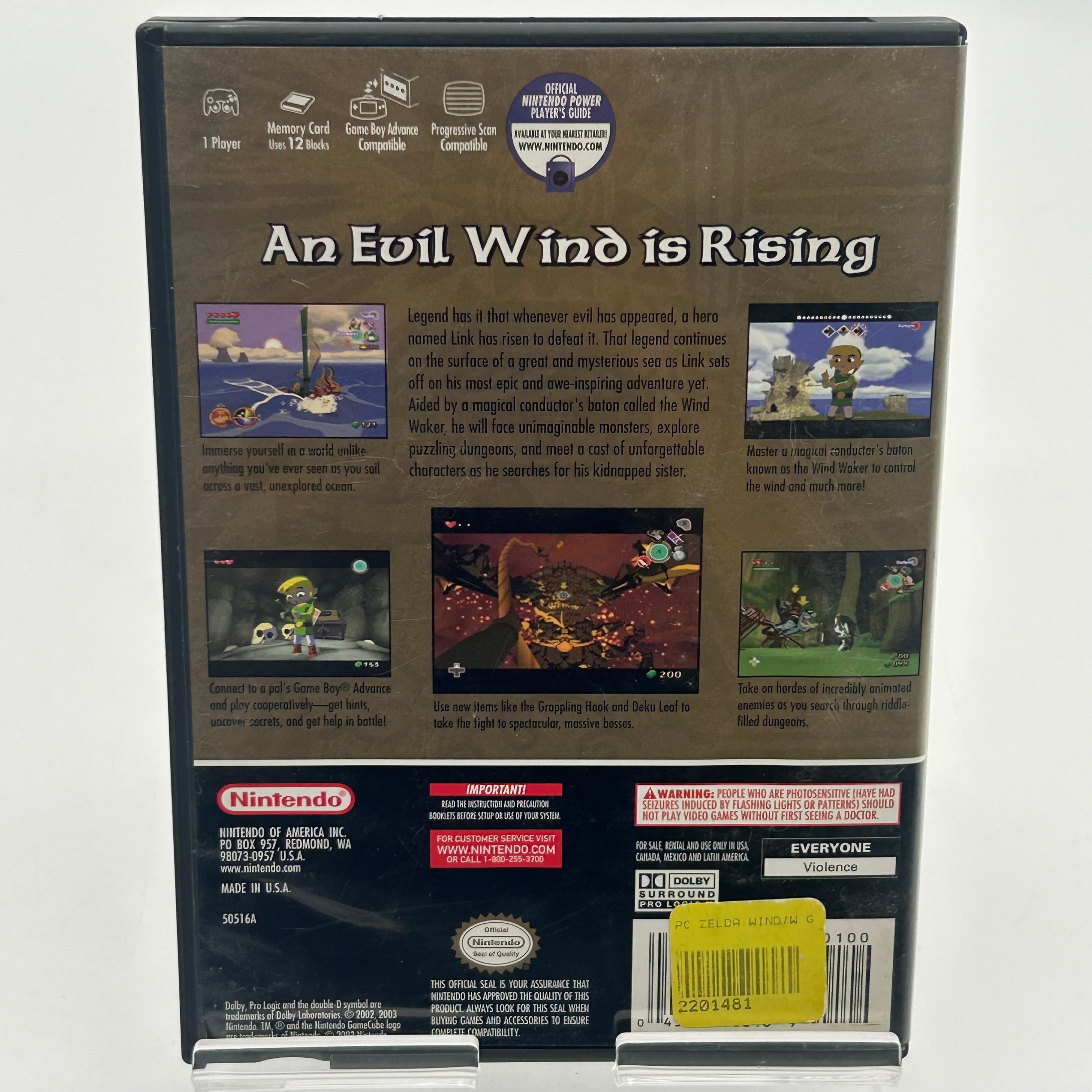 The Legend Of Zelda: The Wind Waker Nintendo GameCube w/ Case and Manual