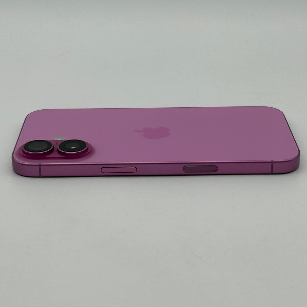 AT&T Apple iPhone 16 128GB A3081 MYAW3LL/A 100% Battery Health Pink Small Cracked