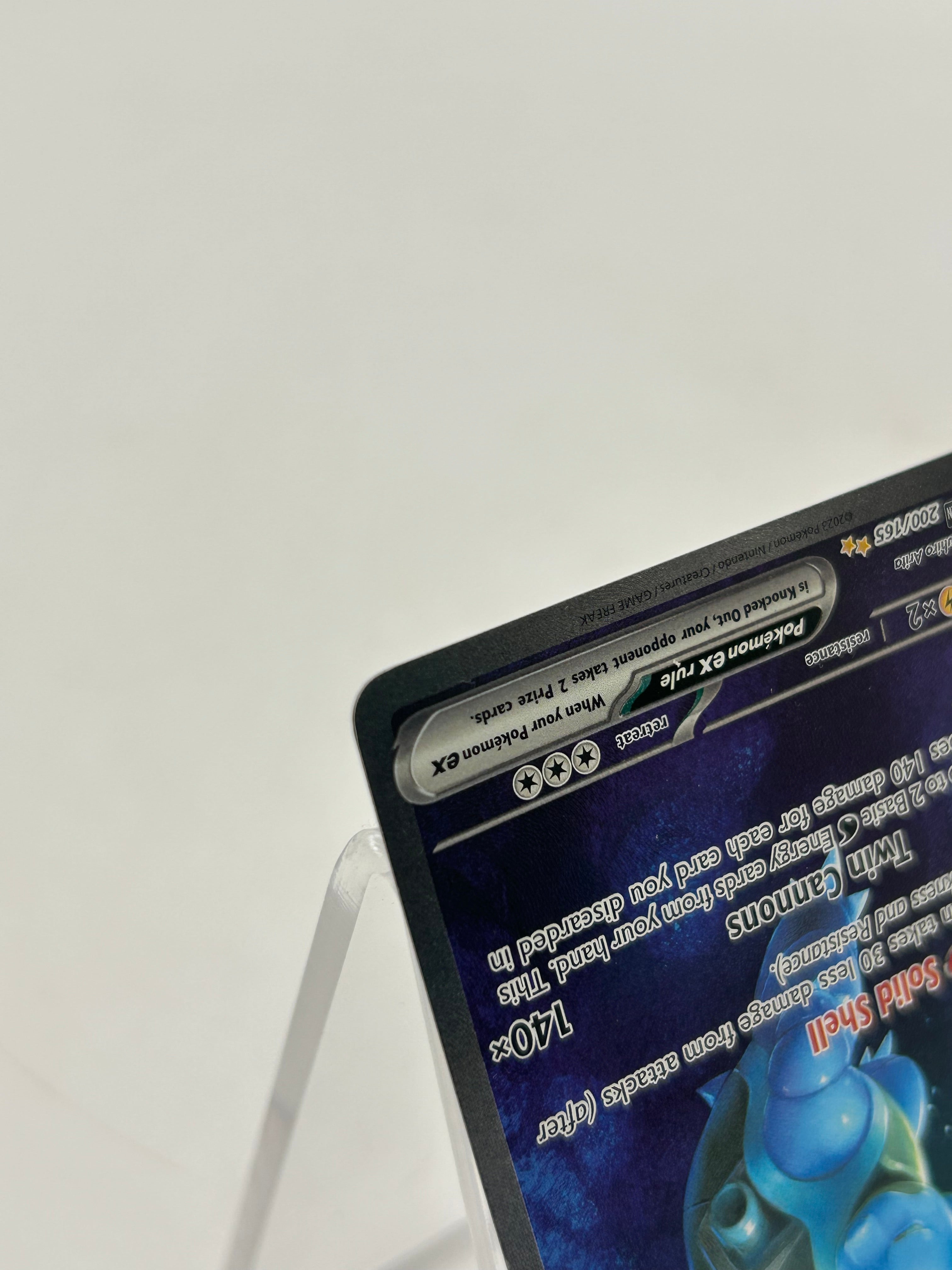 Pokémon TCG Blastoise ex 200/165 Scarlet Violet 151 Special Illustration Rare