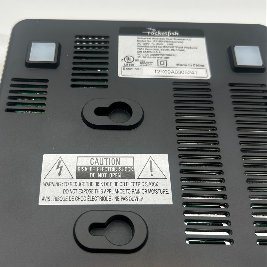 Rocket Fish RF-WHTIB Receiver Sender Universal Wireless Rear Speaker Kit - New Open Box