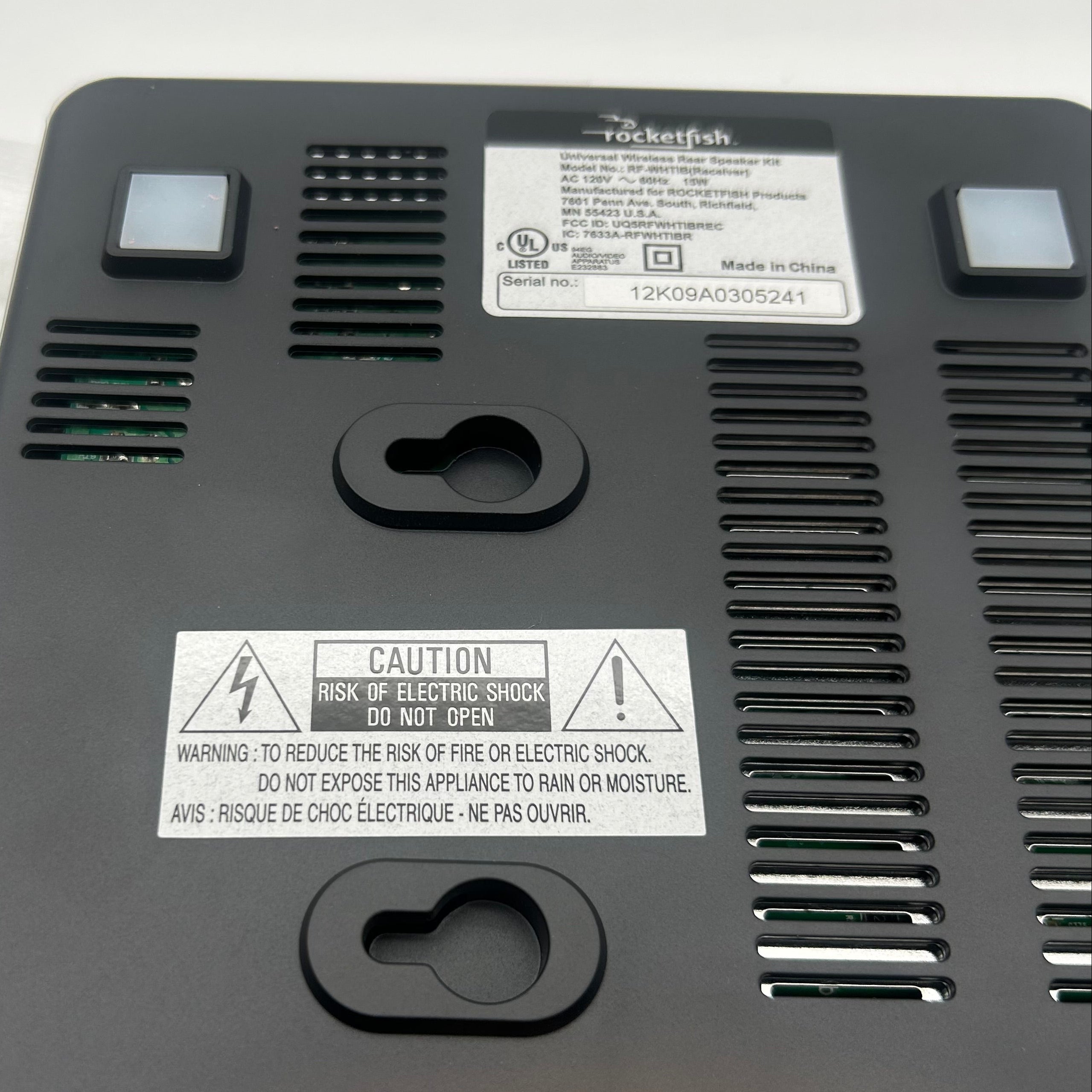Rocket Fish RF-WHTIB Receiver Sender Universal Wireless Rear Speaker Kit - New Open Box