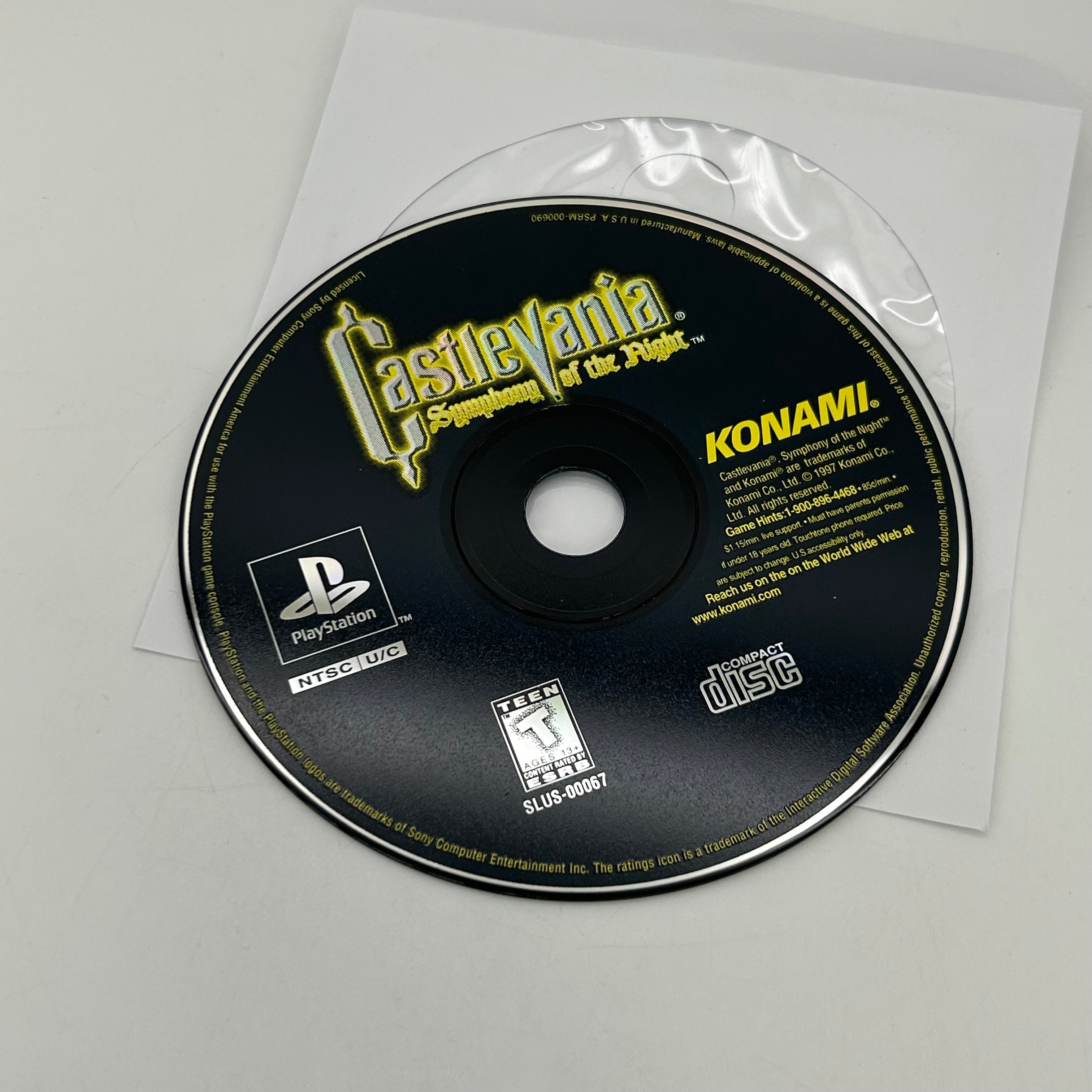Castlevania: Symphony of the Night Sony PlayStation 1 Disc Only Tested Working