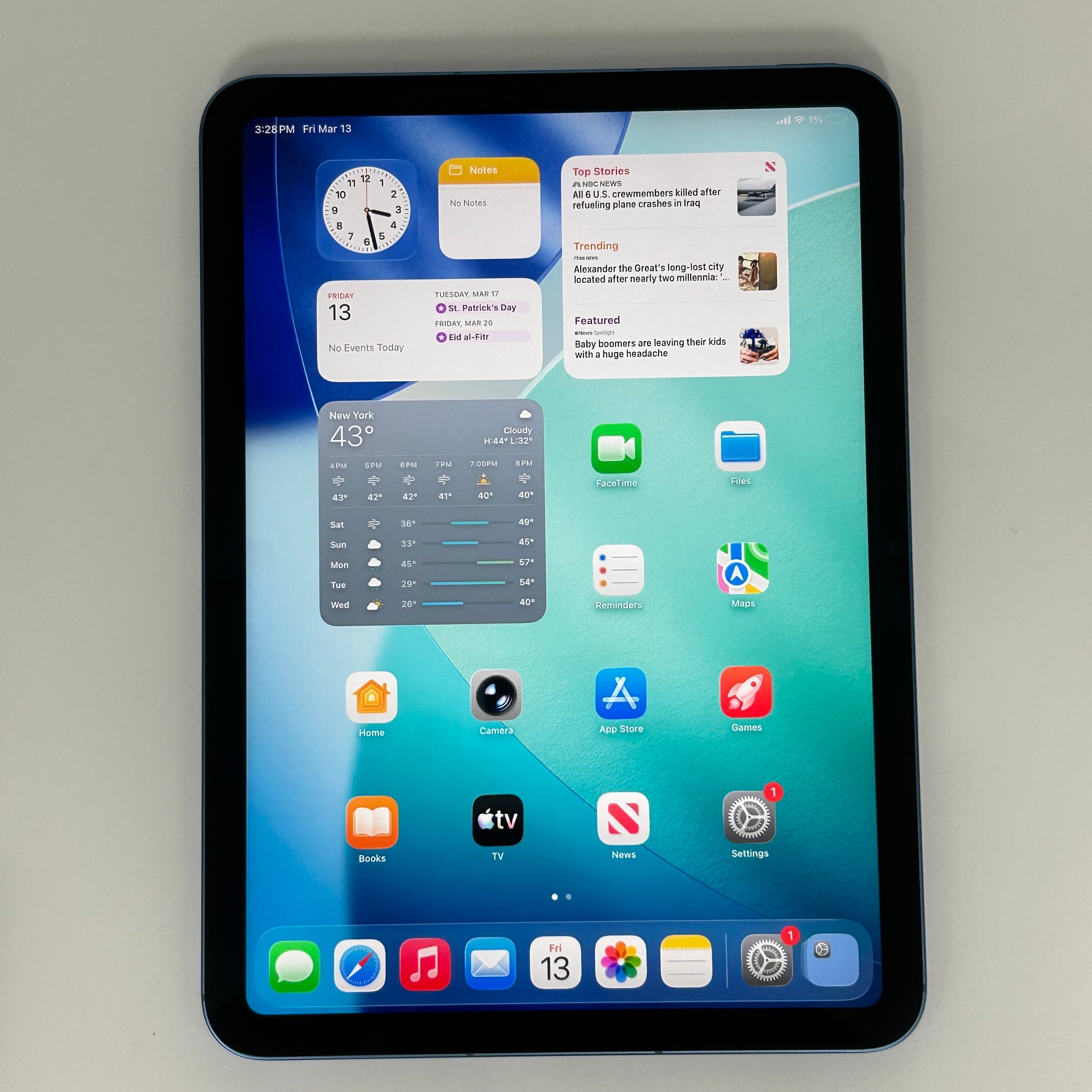 Verizon Apple iPad 11th Gen A16 (2025) (WiFi + Cellular) 128GB Blue - New Open Box
