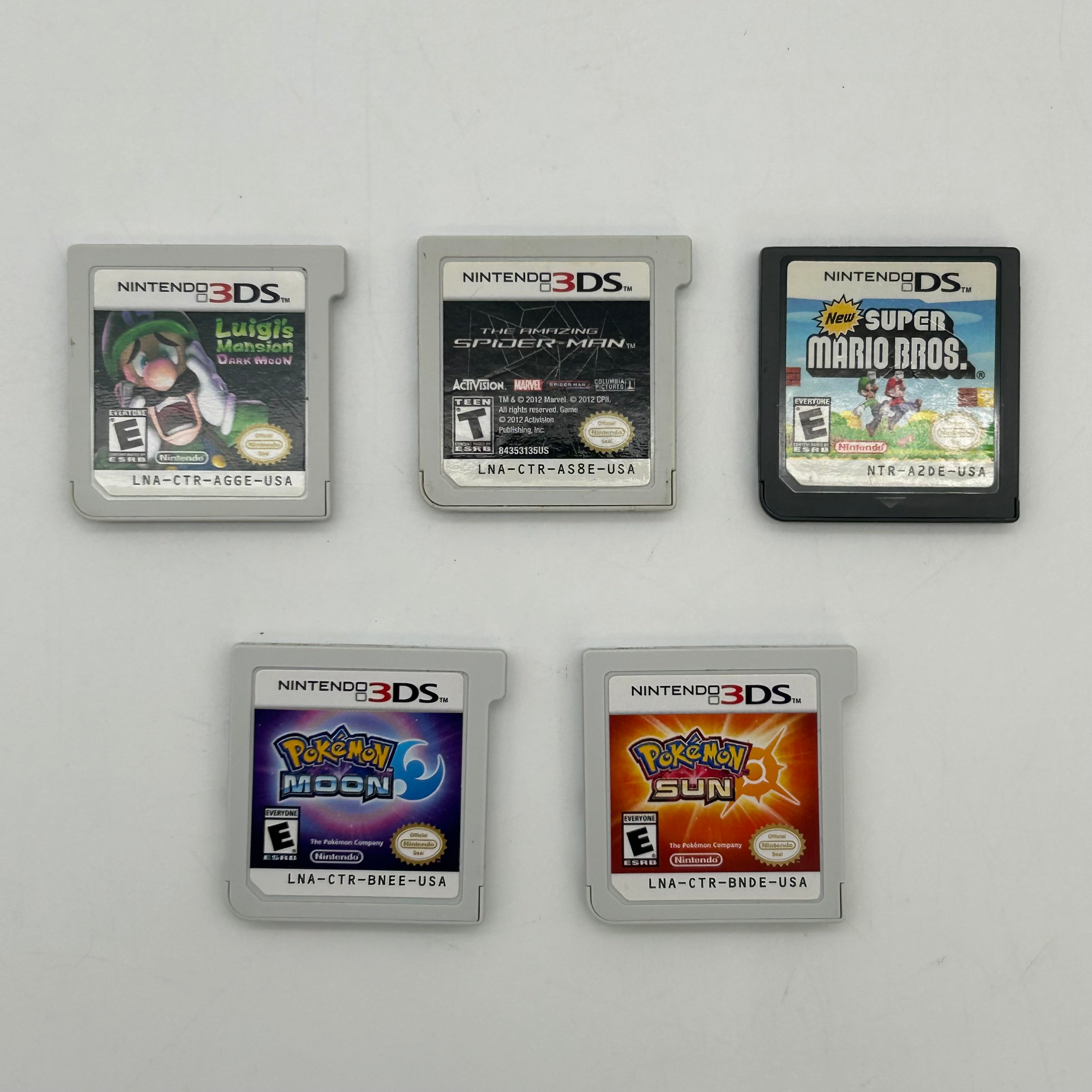 Nintendo 3DS case with Lot of 5 Games and Tested Works