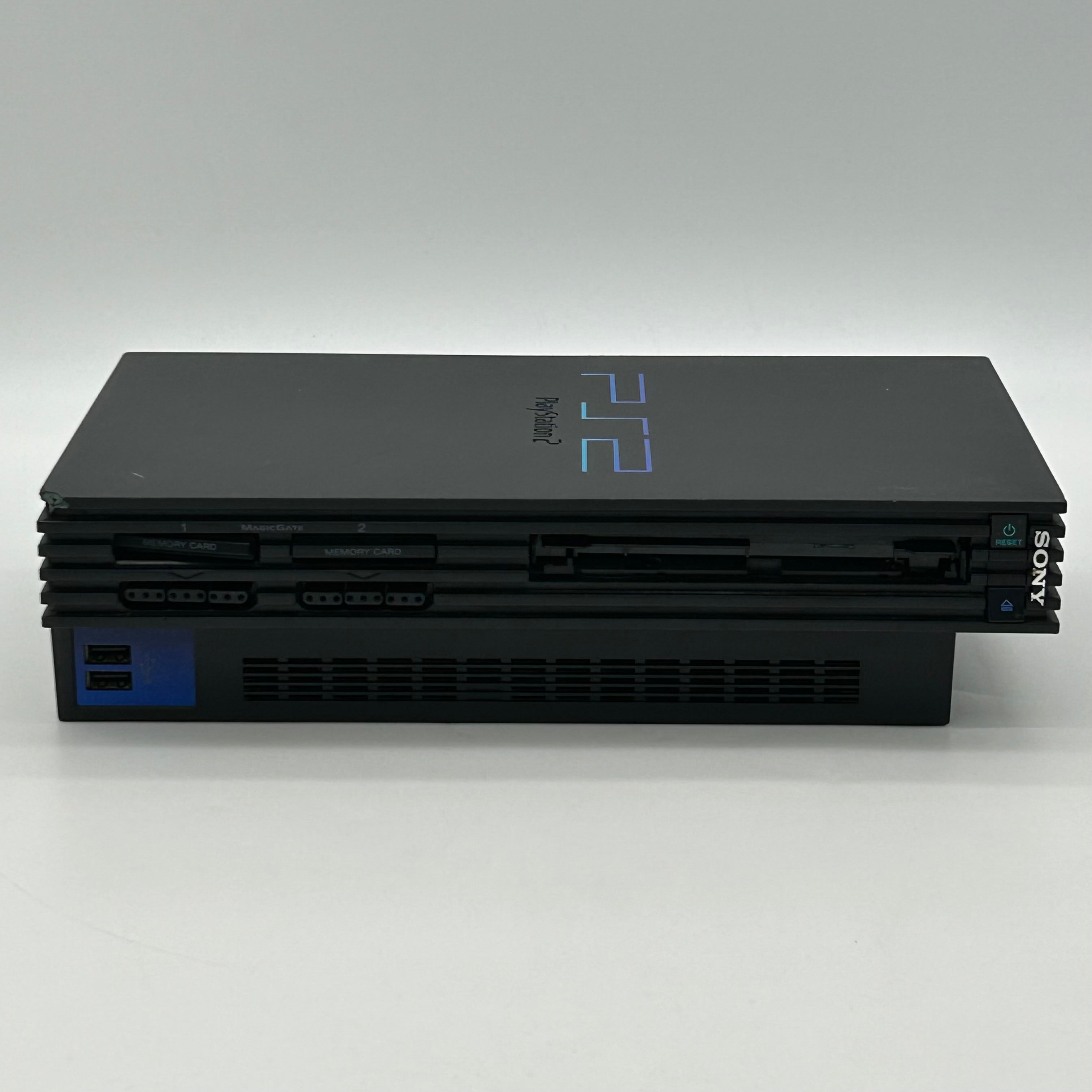 Sony PlayStation 2 PS2 Fat Console Bundle SCPH-50001 - 4 Games - Missing Tray Faceplate