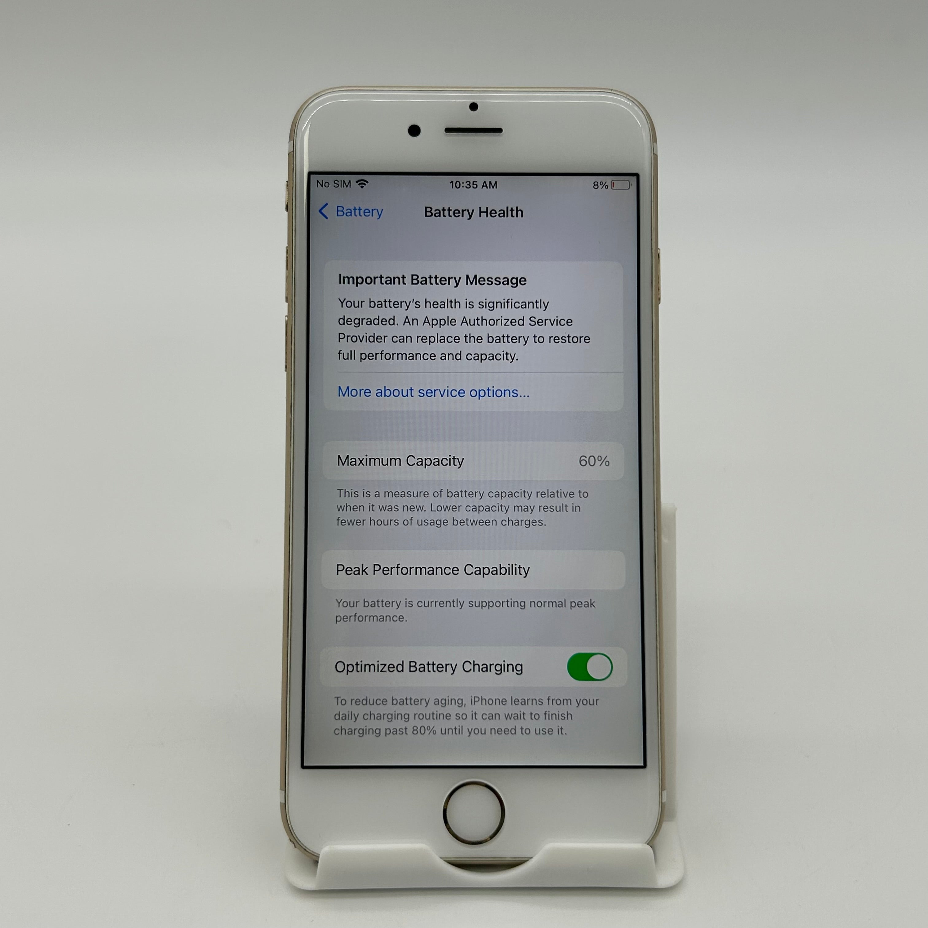 Apple iPhone 6s 32GB Rose Gold Unlocked 60%BH