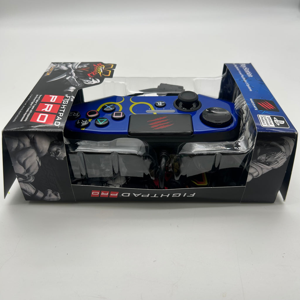 Mad Catz Street Fighter V FightPad PRO Playstation PS4 / PS3 Blue - NEW open box