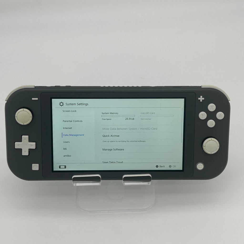 Nintendo Switch Lite Game Console HDH-001 Gray w/20GB SD + Kirby Star Allies Game included