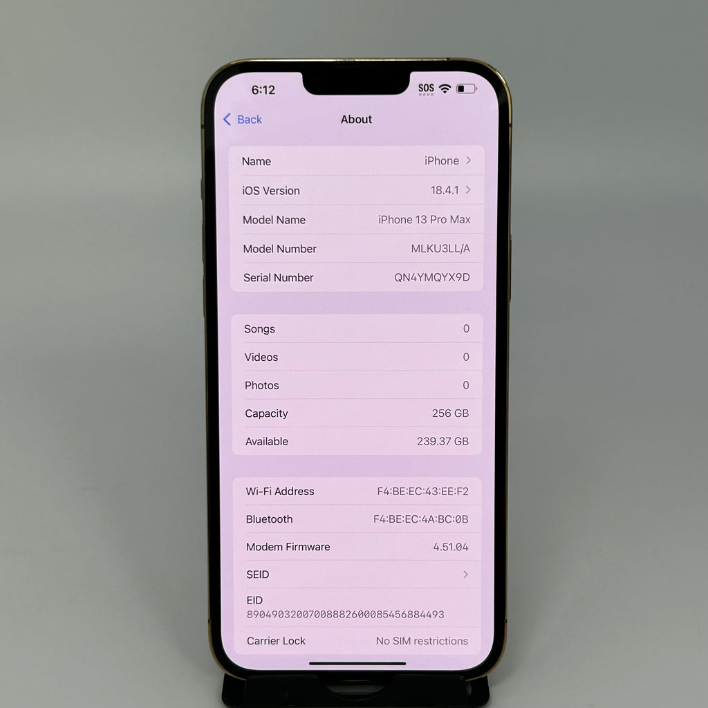 Apple iPhone 13 Pro Max 256GB Gold T-Mobile A2484