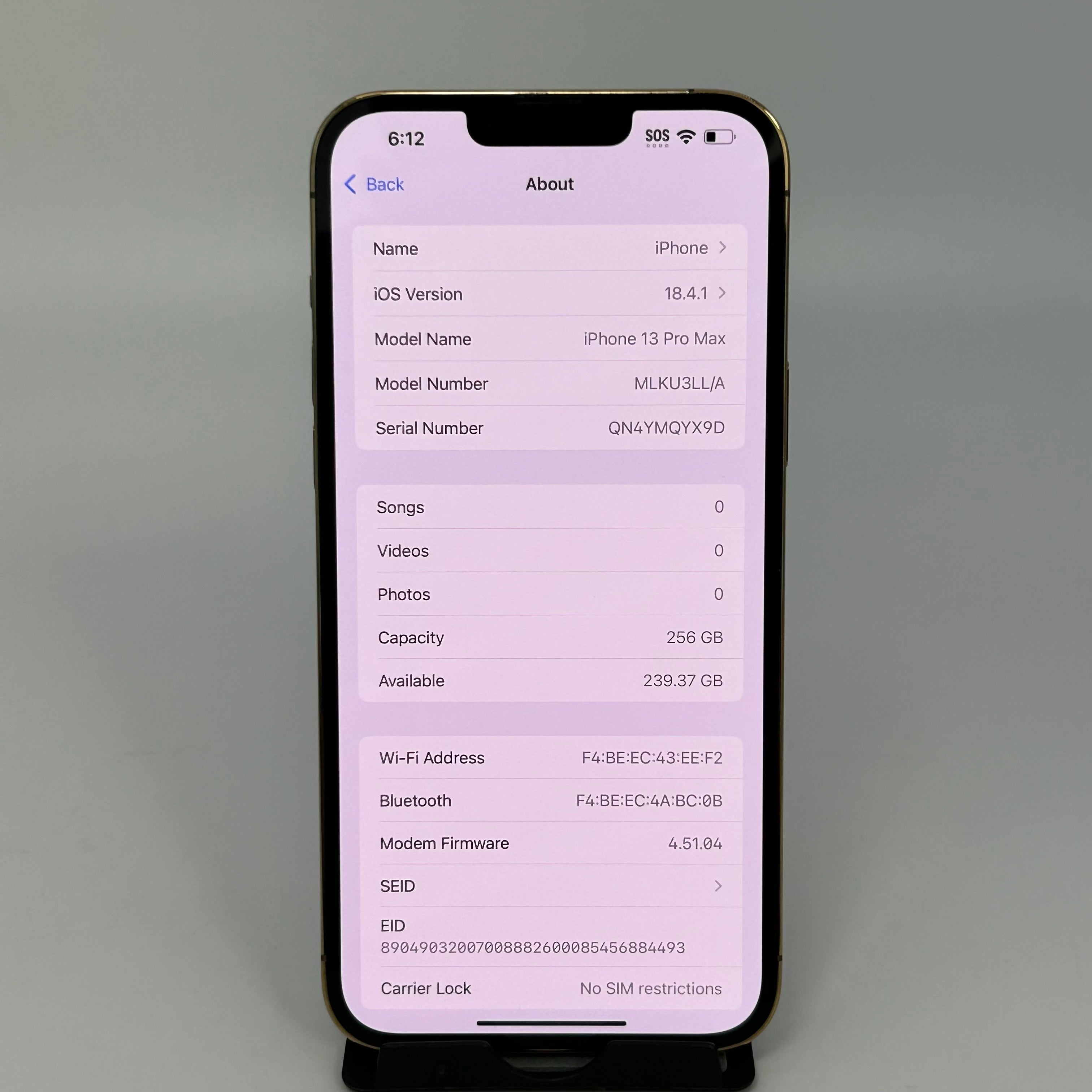 Apple iPhone 13 Pro Max 256GB Gold T-Mobile A2484