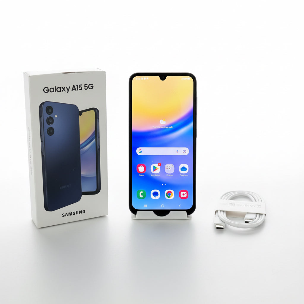 T-Mobile Samsung Galaxy A15 5G 4GB RAM 64GB SM-A156U Blue Black