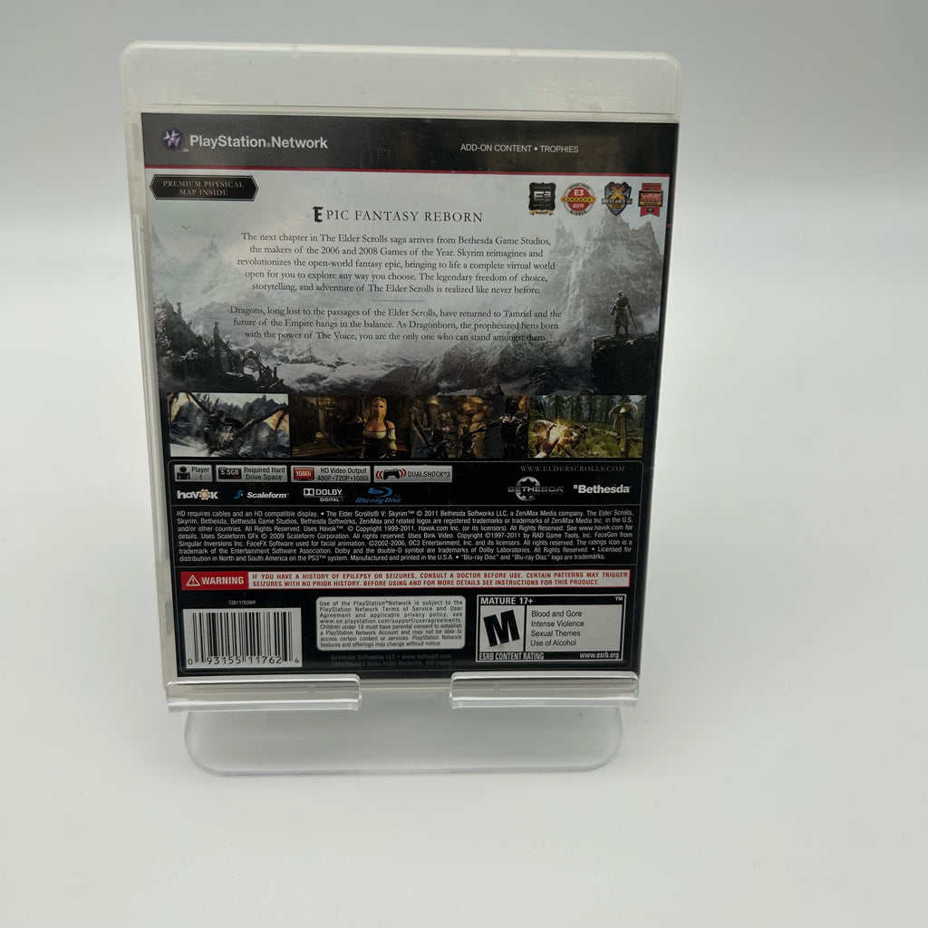 The Elder Scrolls V Skyrim Playstation 3 PS3 - Used With Box