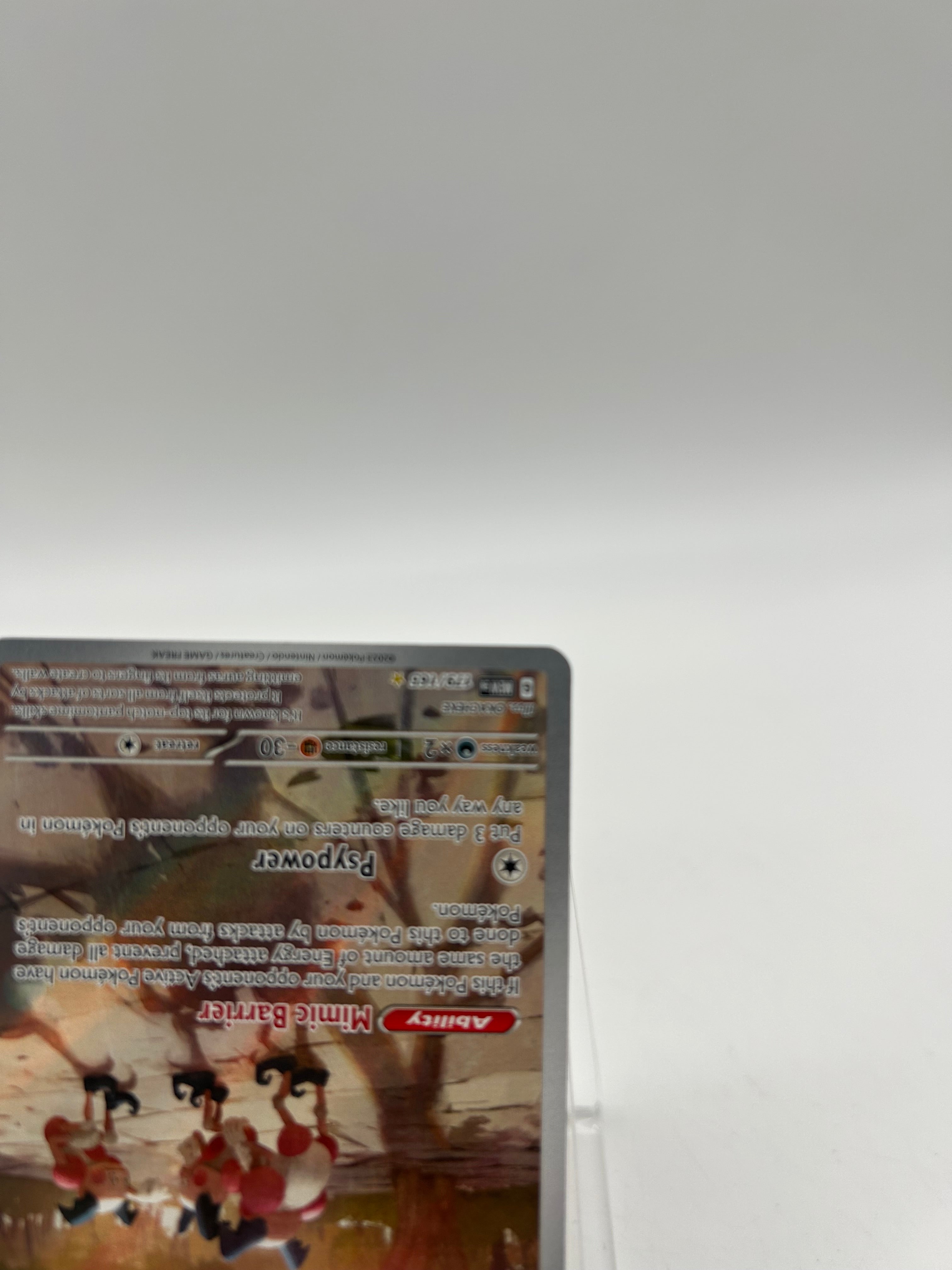 Pokemon Mr. Mime #179/165 Collectible Card Used - A Raw Ungraded