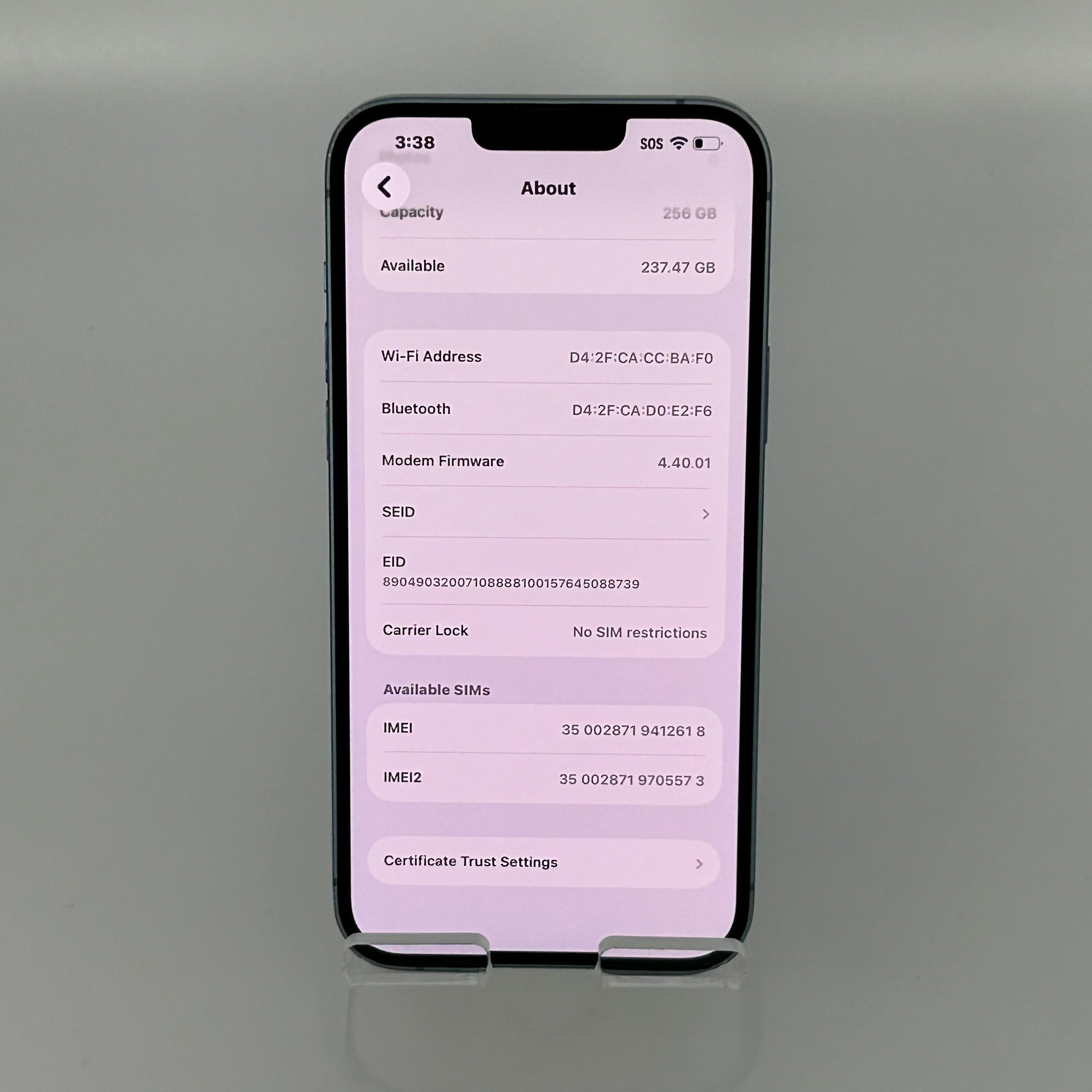 Apple iPhone 14 Plus - 256GB - Blue - BH 86%