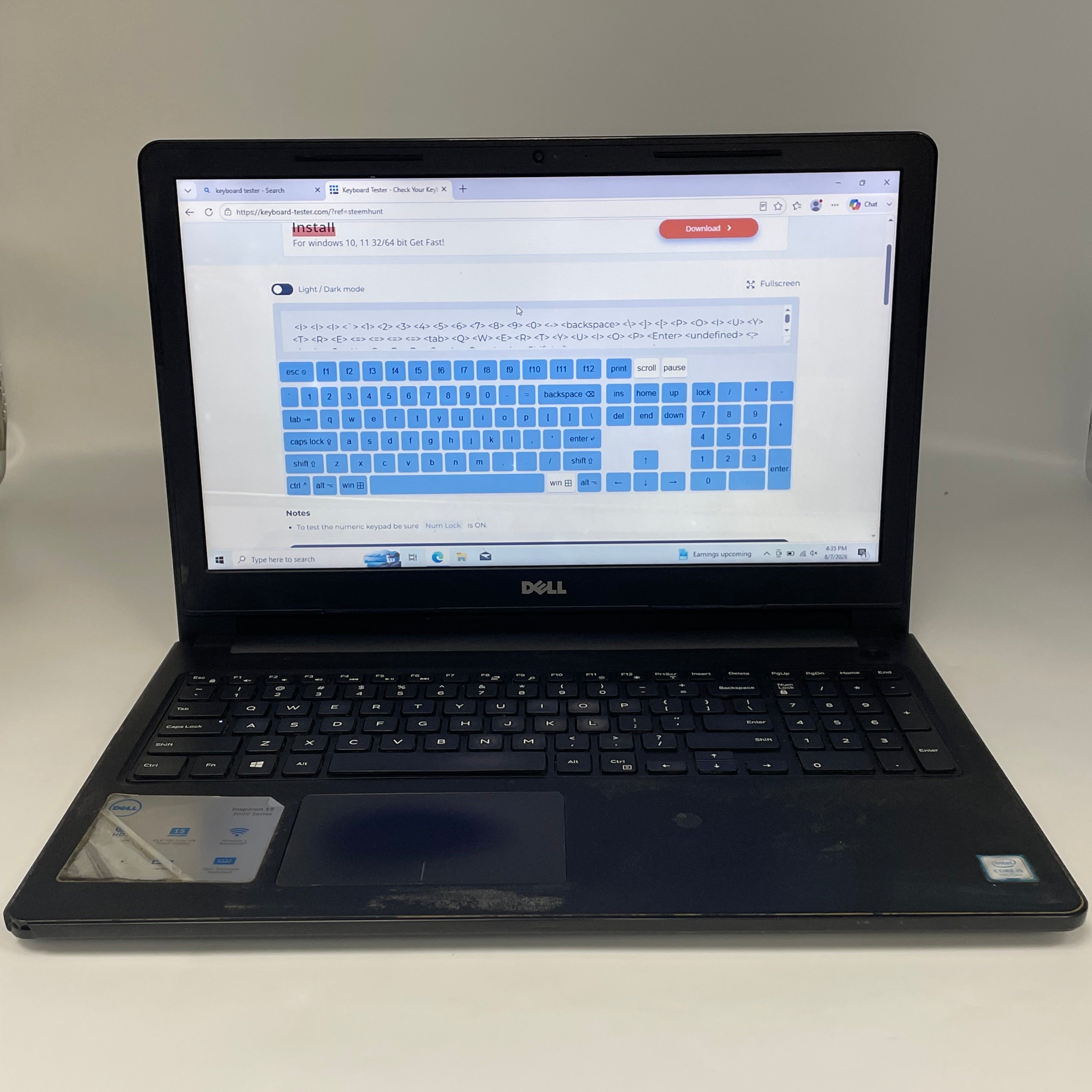 Dell Inspiron 15 3567 Core i5 7200U 8GB RAM 2TB - *READ*