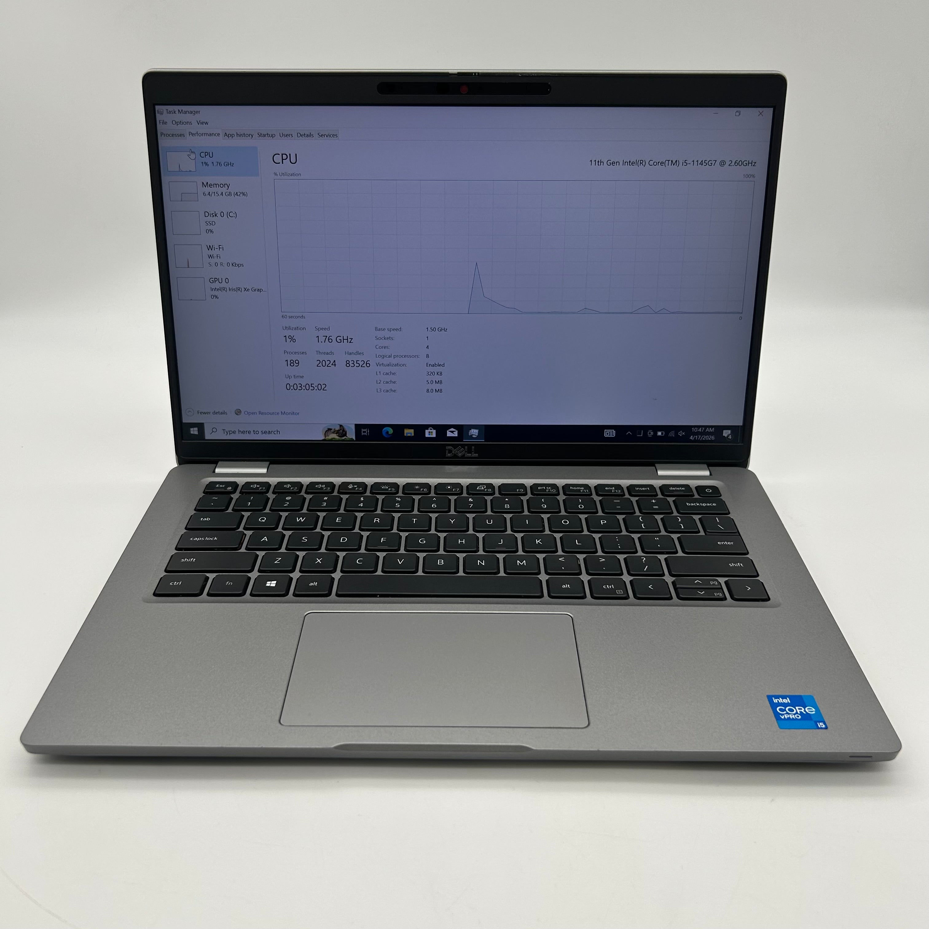 Dell Latitude 5420 14-inch Core i5 11th Gen 16GB RAM 500GB Gray