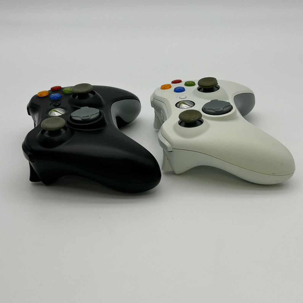 Microsoft XBox 360 S Slim 120GB 60S Bundle - Controllers - Cables - 6 Games - Black - Tested & Works - Used
