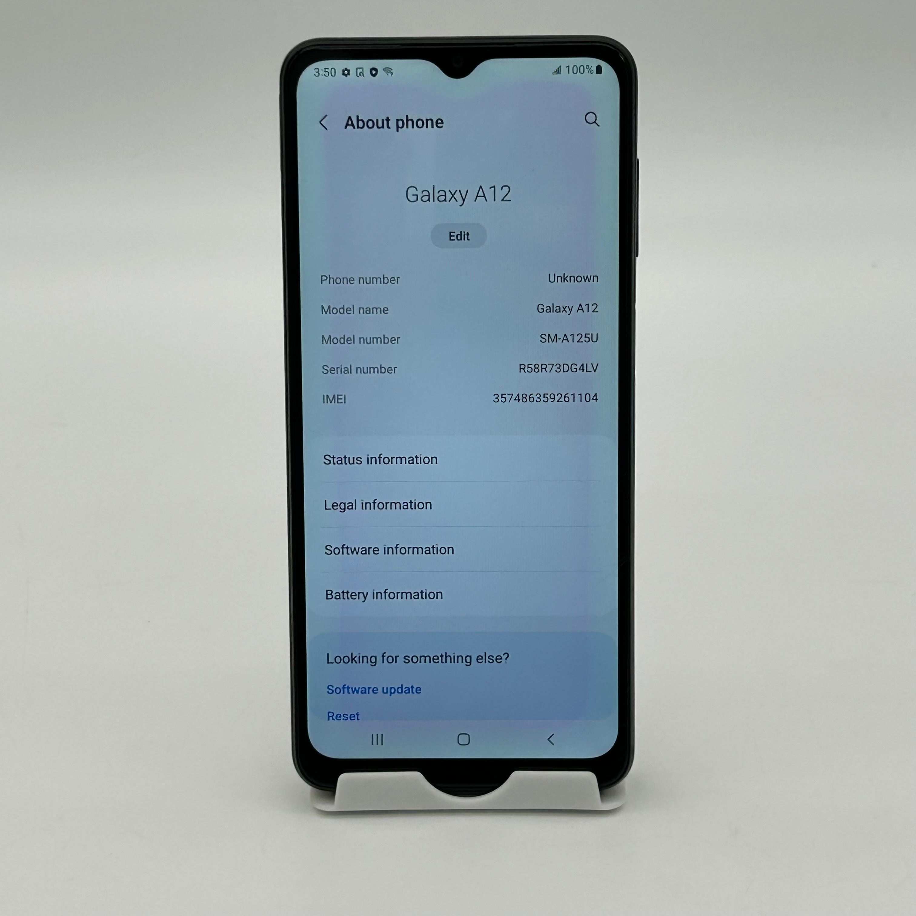 Samsung Galaxy A12 32GB Black SM-A125U T-Mobile - LCD Flaw