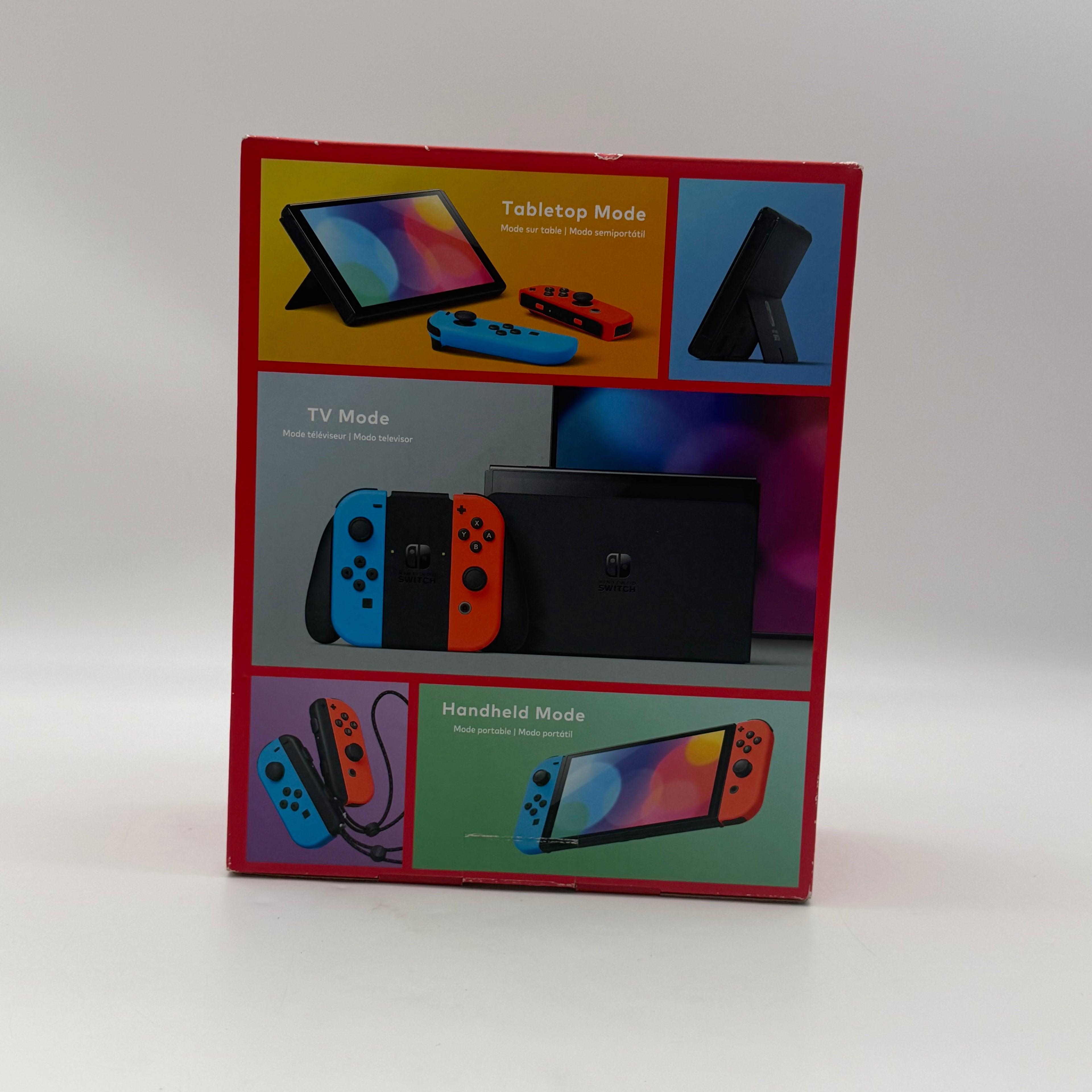 Nintendo Switch OLED Model HEG-001 Handheld Console 64GB Neon Red/Blue - New in Box