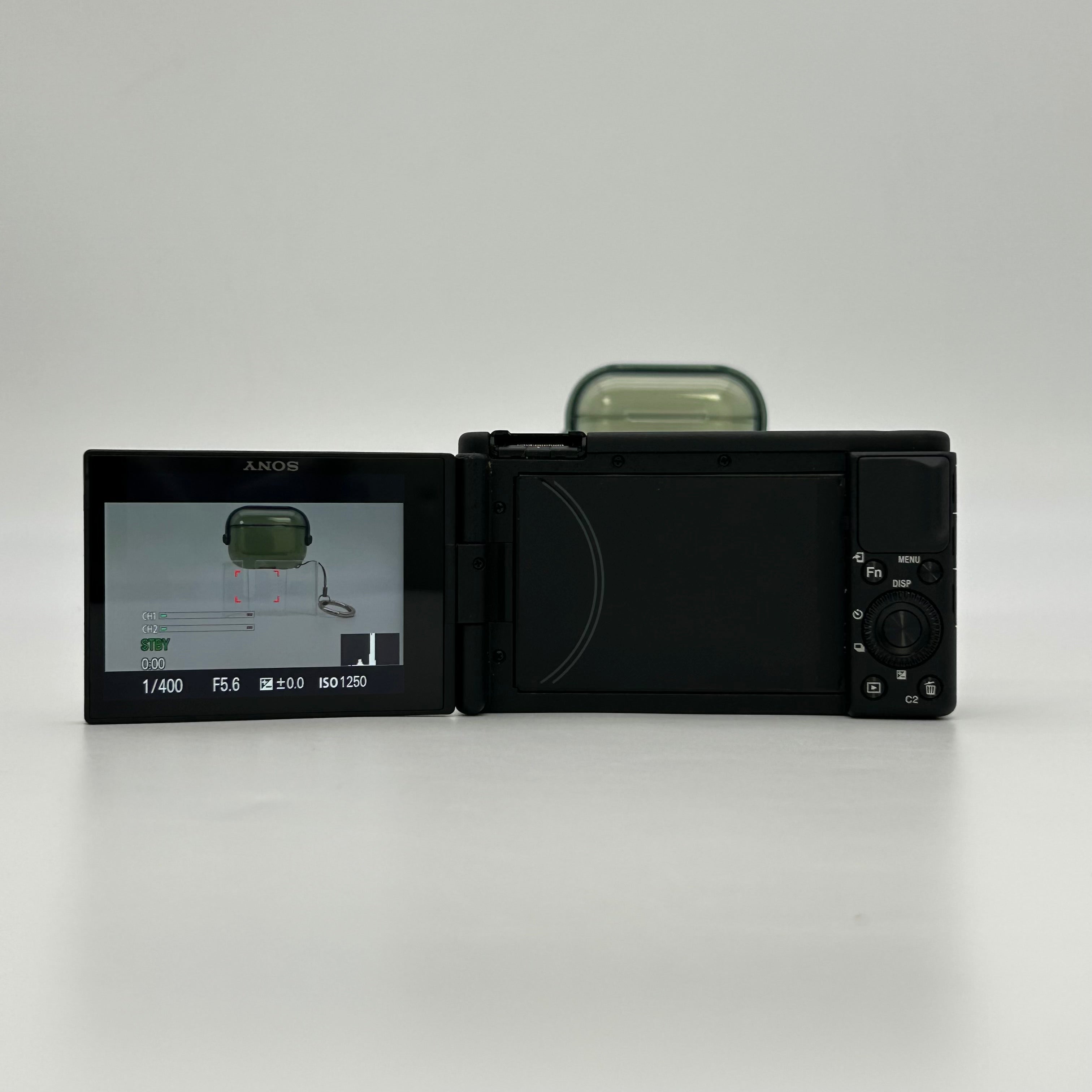 Sony ZV-1 Compact Digital Camera Zeiss Lens Flip-out Screen Black USB f/1.8-2.8 - Black - Used