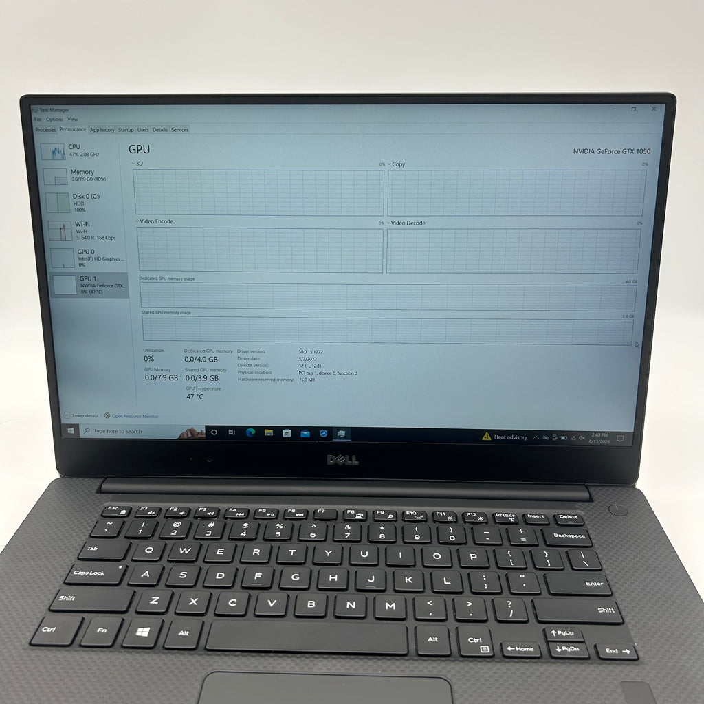 Dell XPS 15 9560 |i5-7300HQ|8GB RAM|GTX 1050|1TB HDD|