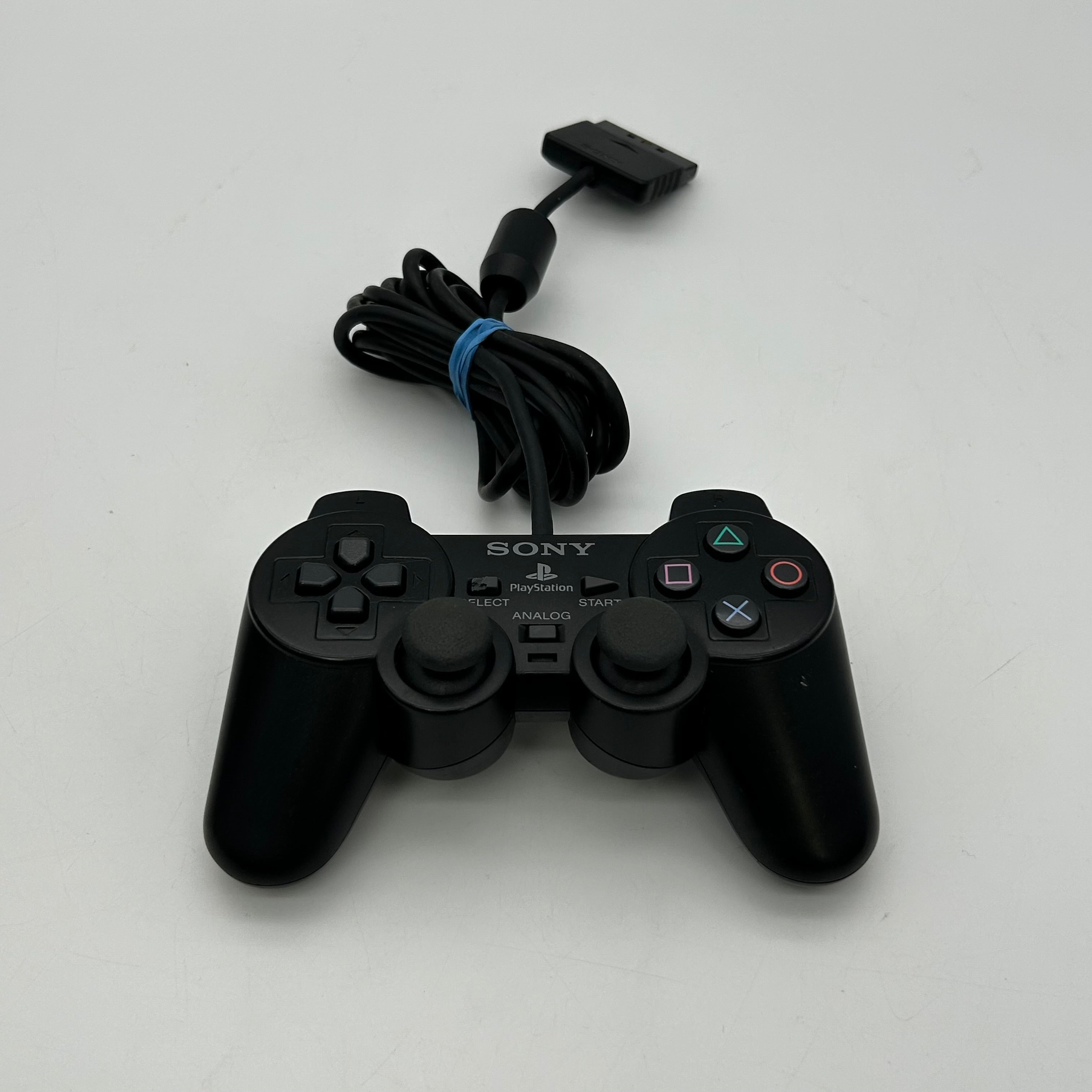 Sony PlayStation 2 Fat (SCPH-39001) Black w/ 2 Controllers And Cables TESTED