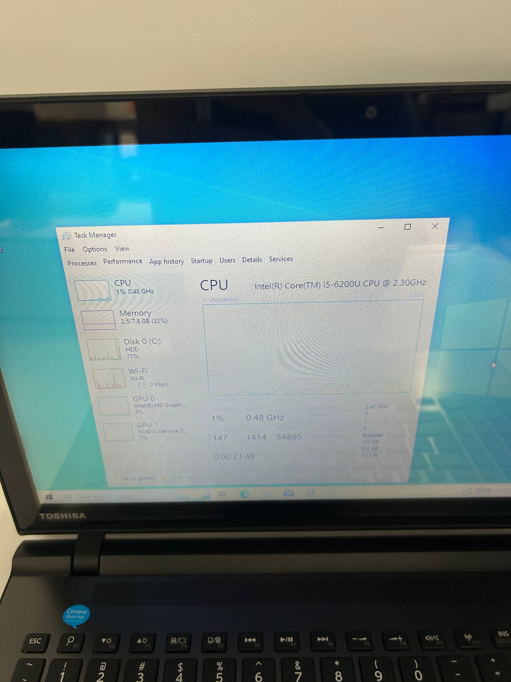 Toshiba Satellite P55t-C5114 15.6-inch Core i5 8GB RAM 1TB HDD GeForce 930M Touchscreen Laptop