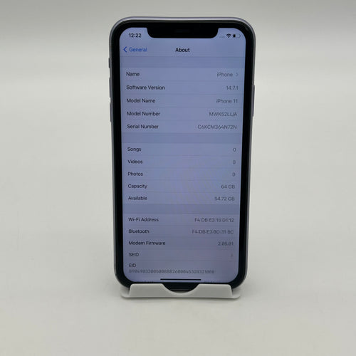 Apple iPhone 11 64GB Purple A2111 - *READ*