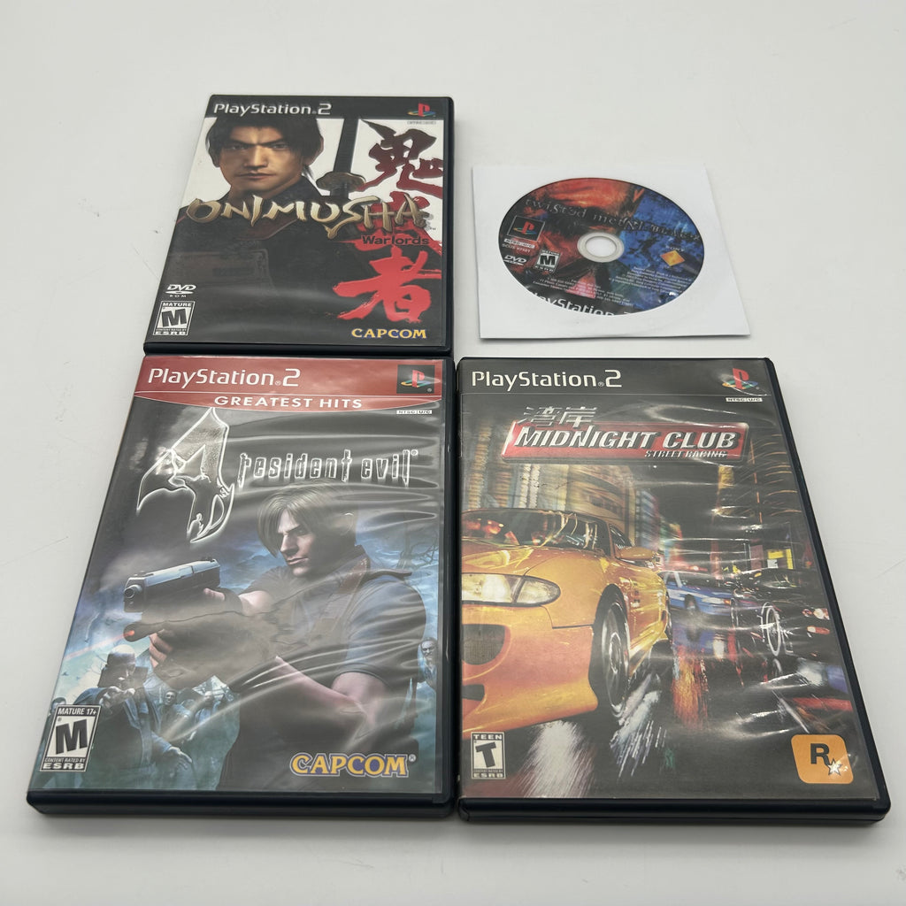 Sony PS2 Slim SCPH-75001 Console Bundle with Cables, Controller, 4 Games Tested!