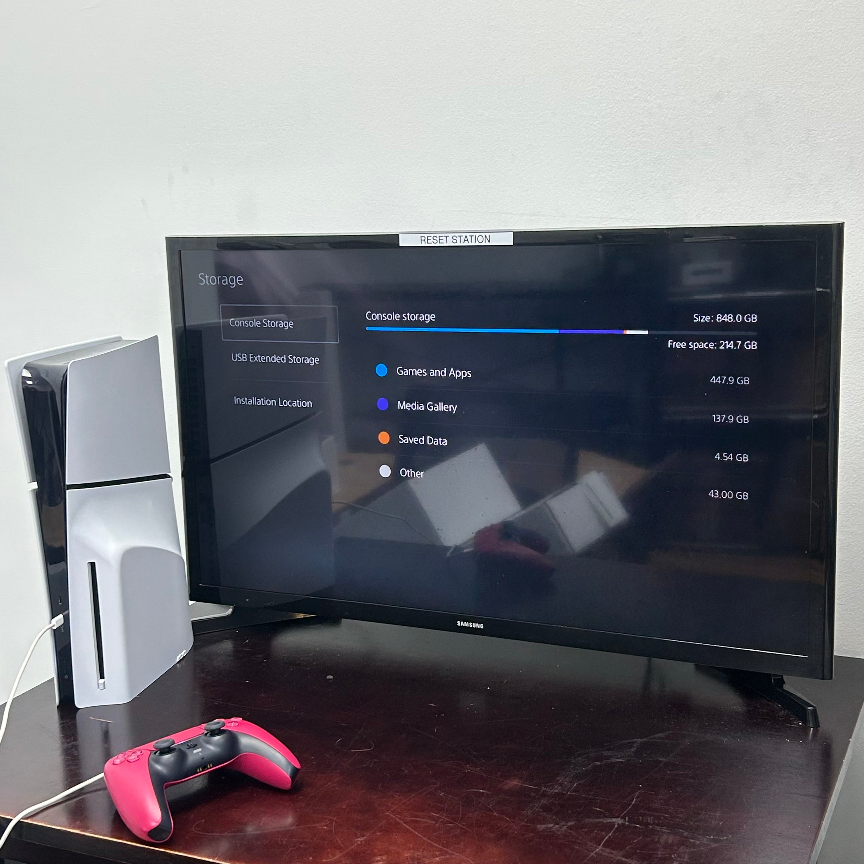 Sony PlayStation 5 Slim Disc PS5 1TB White Console Gaming System CFI-2015